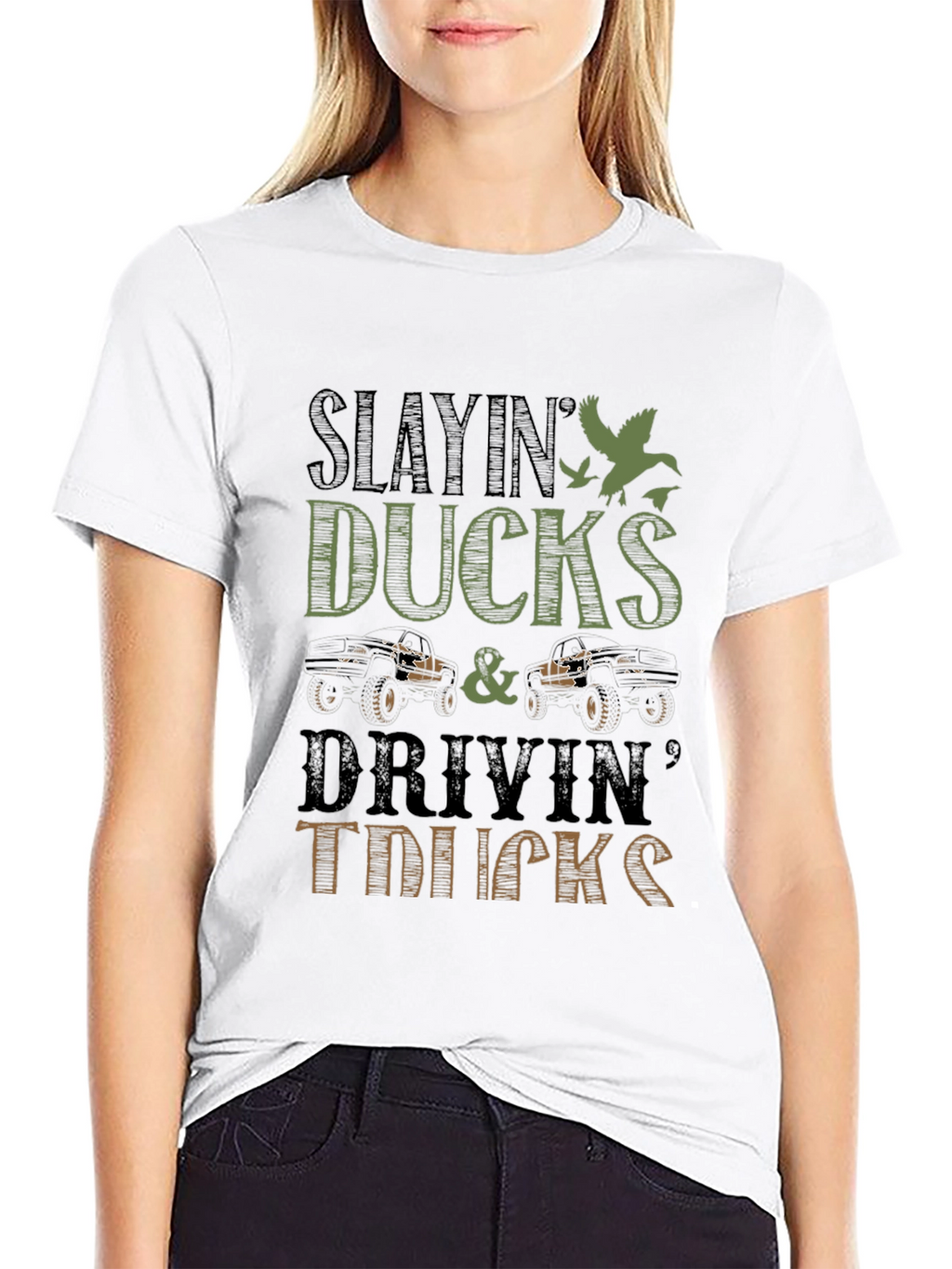 Slayin Ducks & Drivin Trucks Graphic Tee