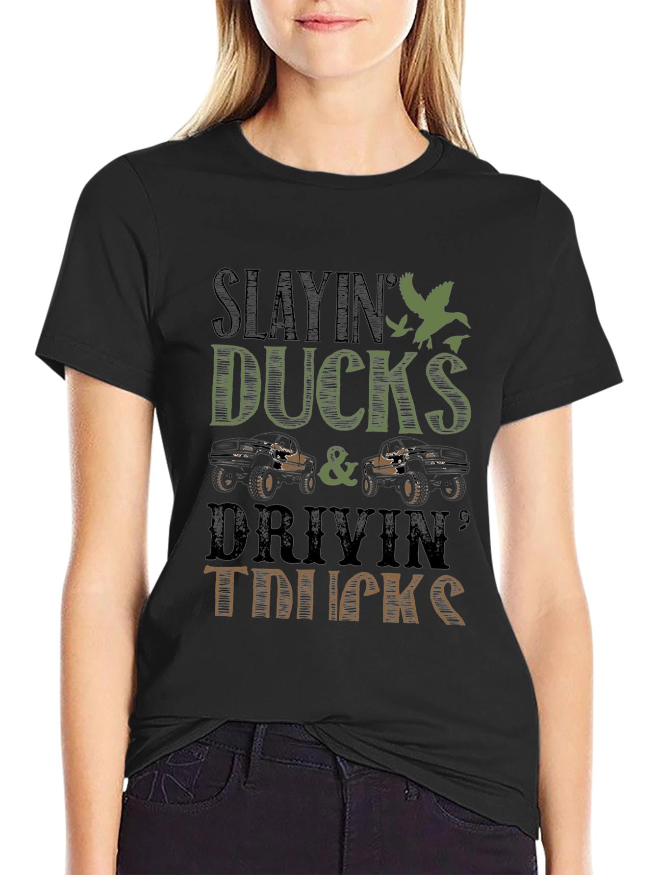 Slayin Ducks & Drivin Trucks Graphic Tee