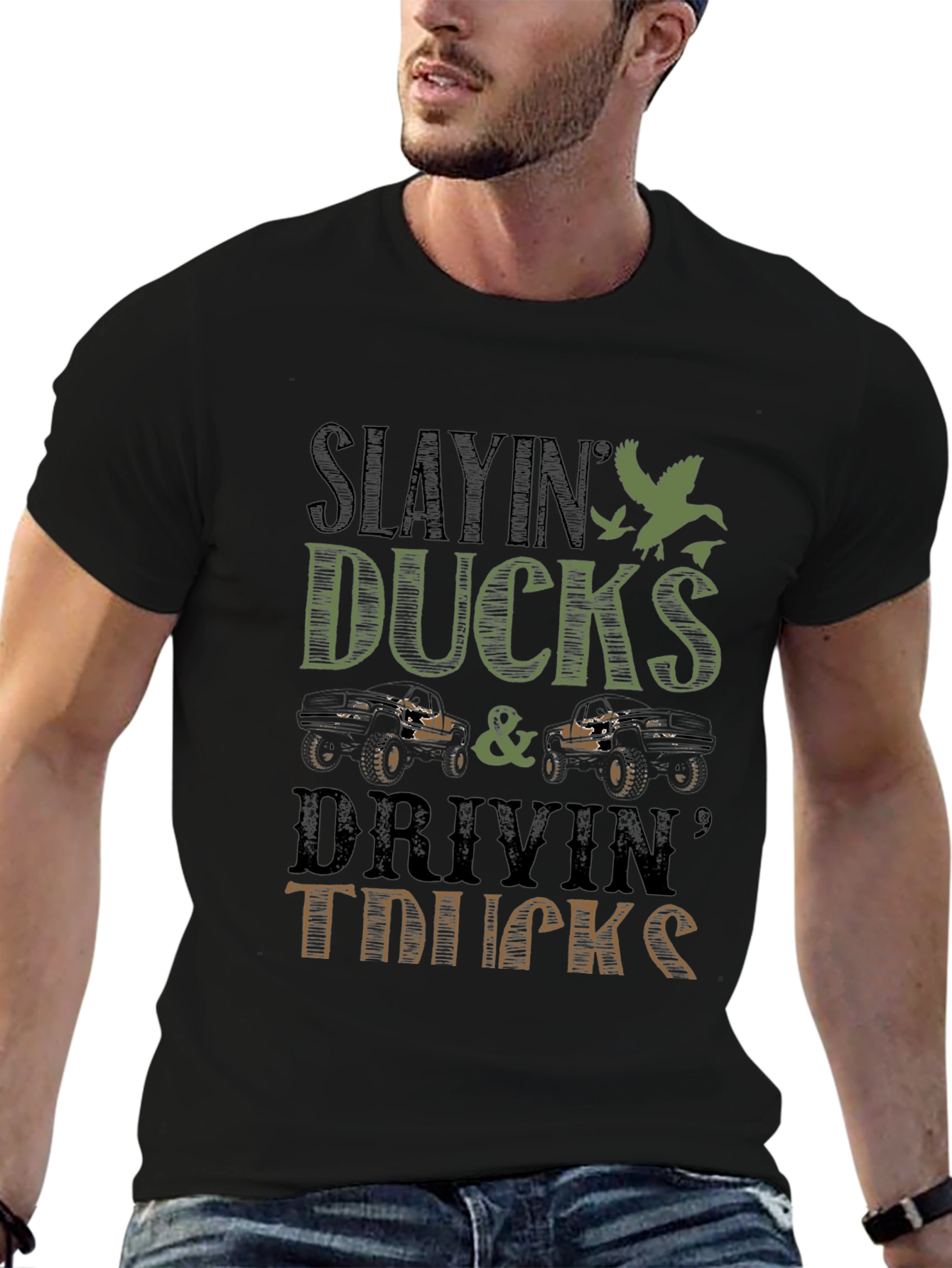 Slayin Ducks & Drivin Trucks Graphic Tee