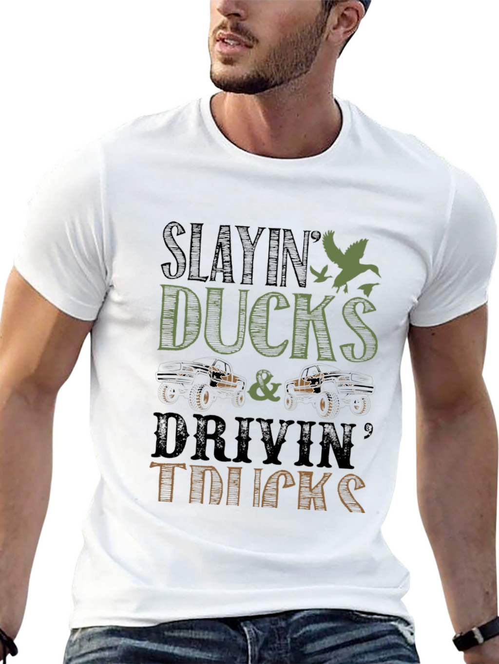 Slayin Ducks & Drivin Trucks Graphic Tee