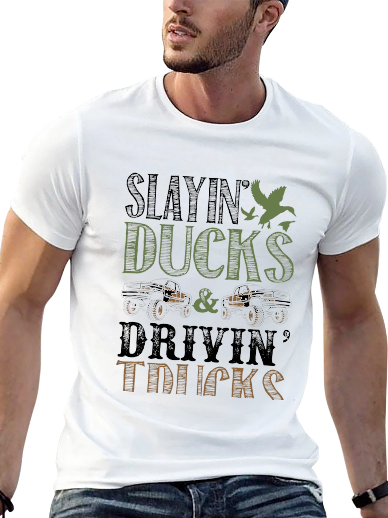 Slayin Ducks & Drivin Trucks Graphic Tee