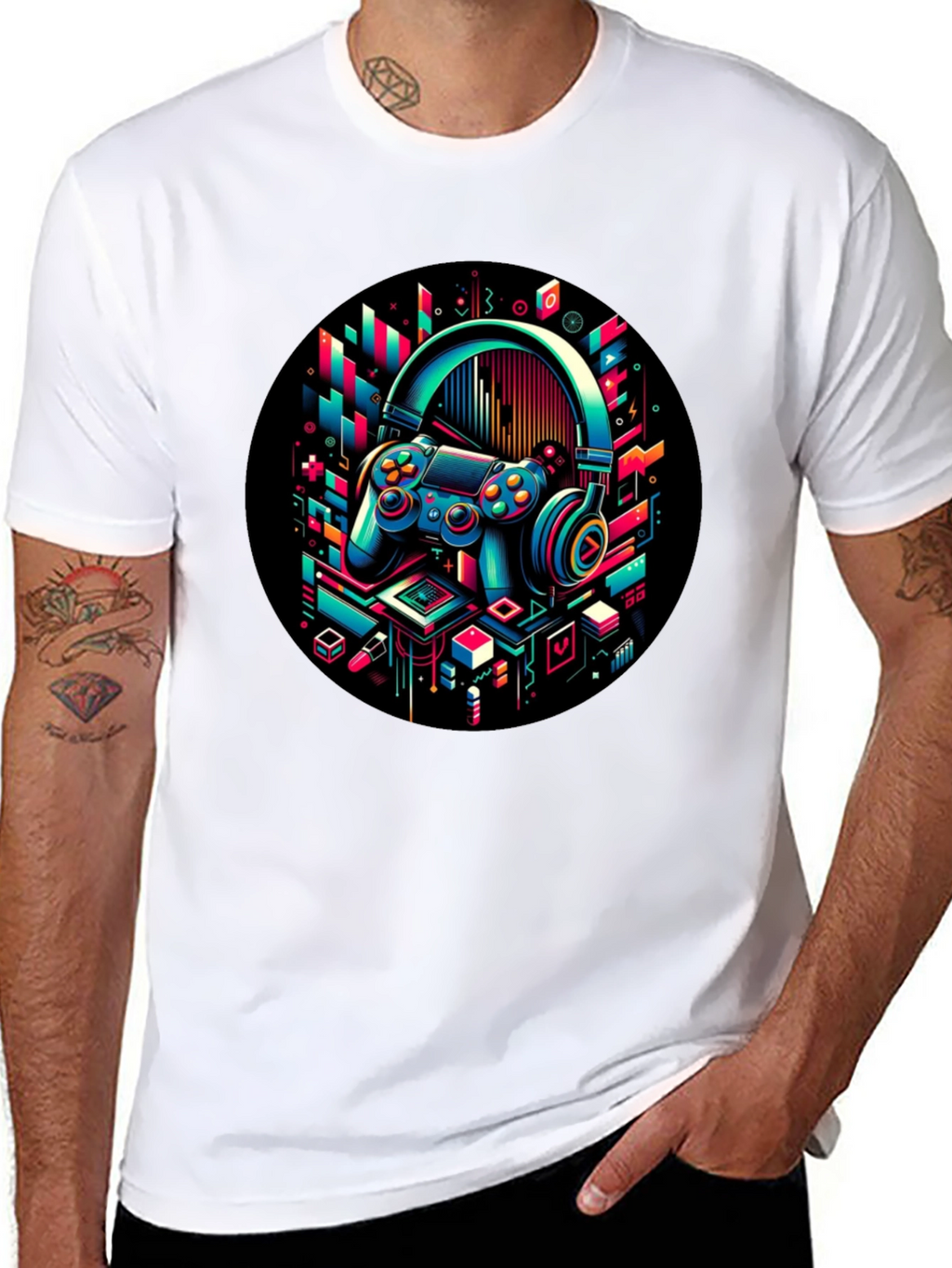 Gaming Headset T-Shirt - Stylish Gamer Tee