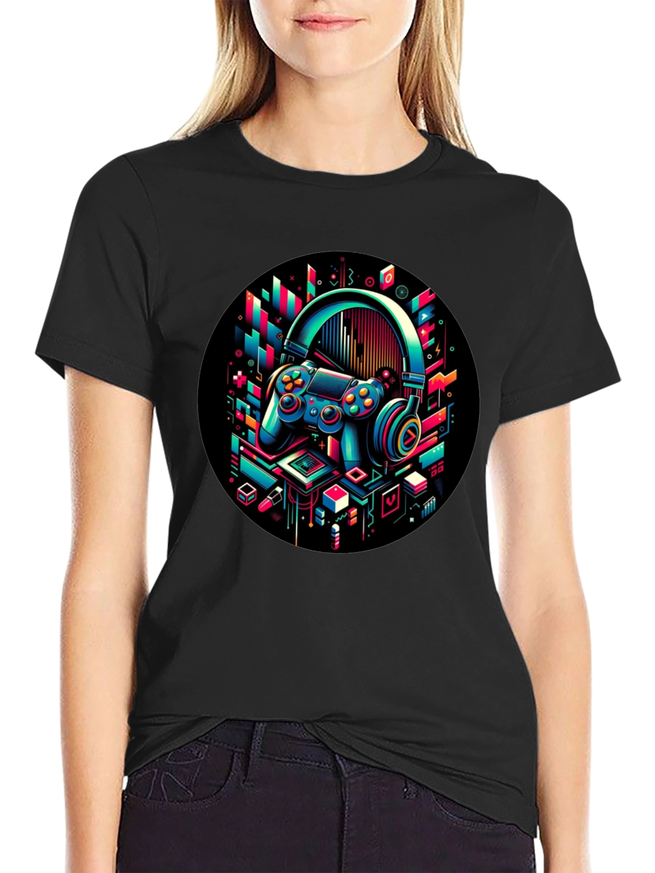 Gaming Headset T-Shirt - Stylish Gamer Tee