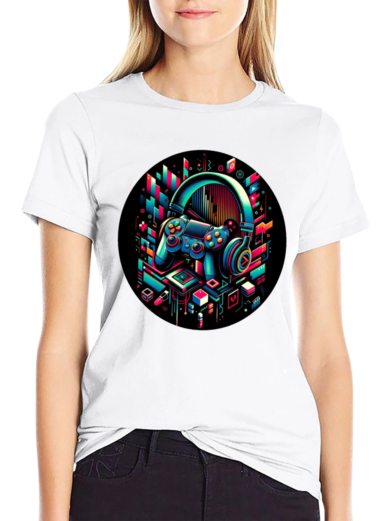Gaming Headset T-Shirt - Stylish Gamer Tee