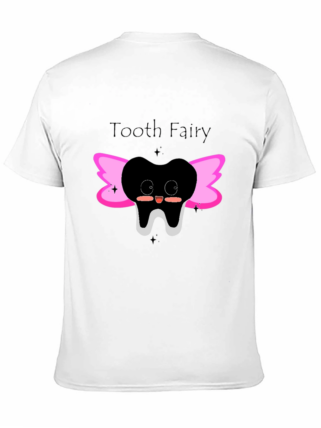 Tooth Fairy Graphic Tee - Black Cotton Shirt