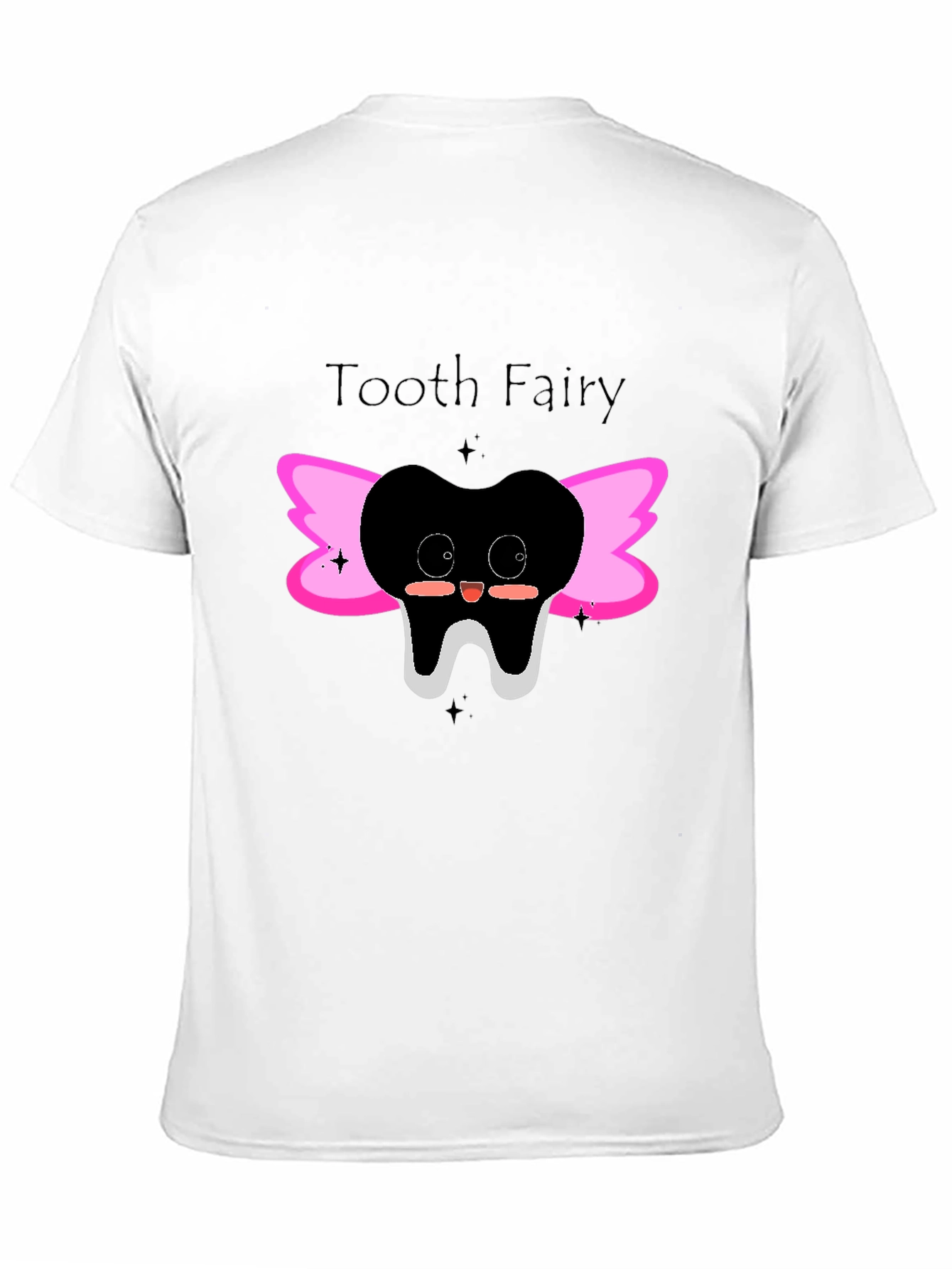 Tooth Fairy Graphic Tee - Black Cotton Shirt