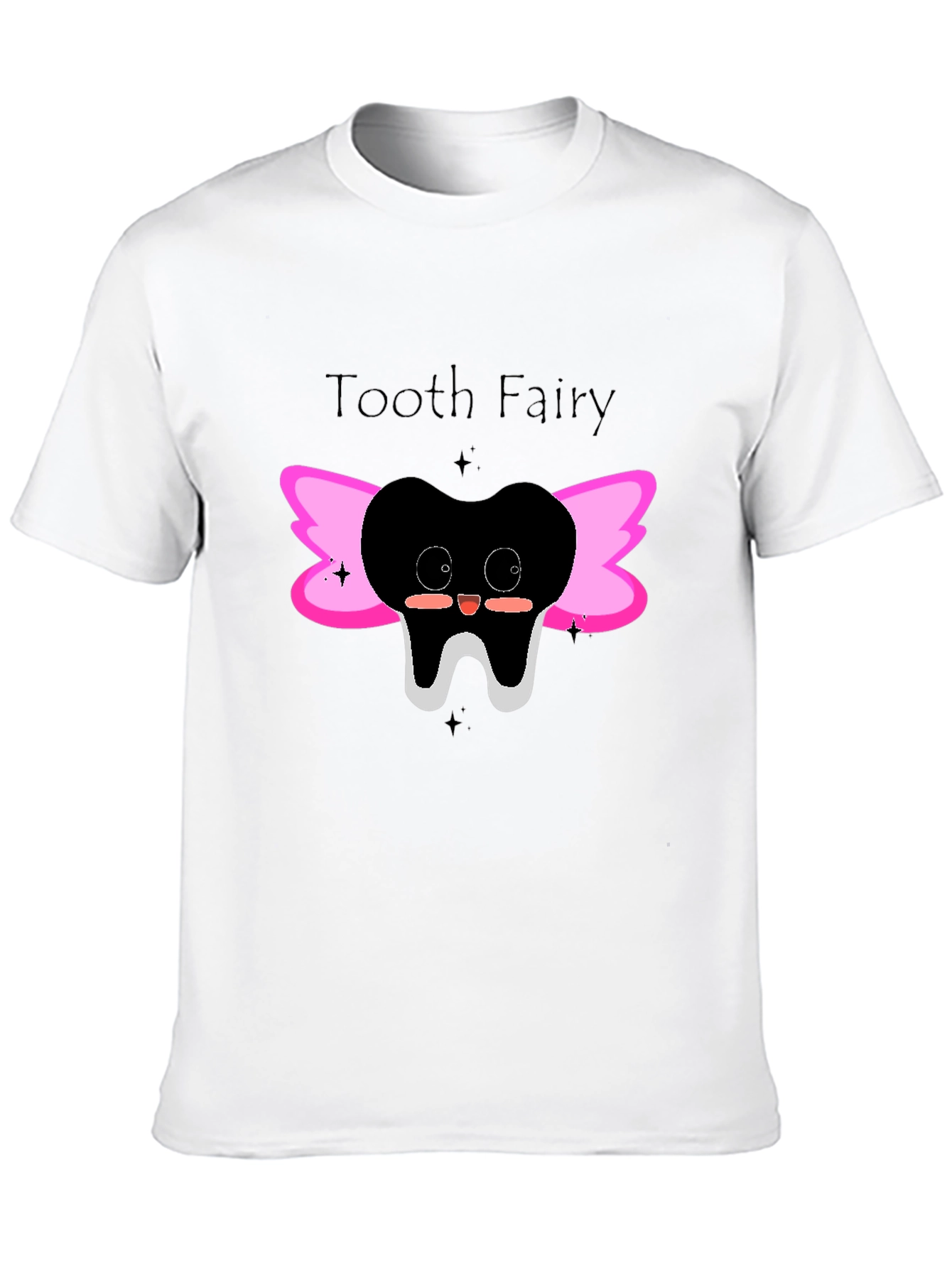 Tooth Fairy Graphic Tee - Black Cotton Shirt
