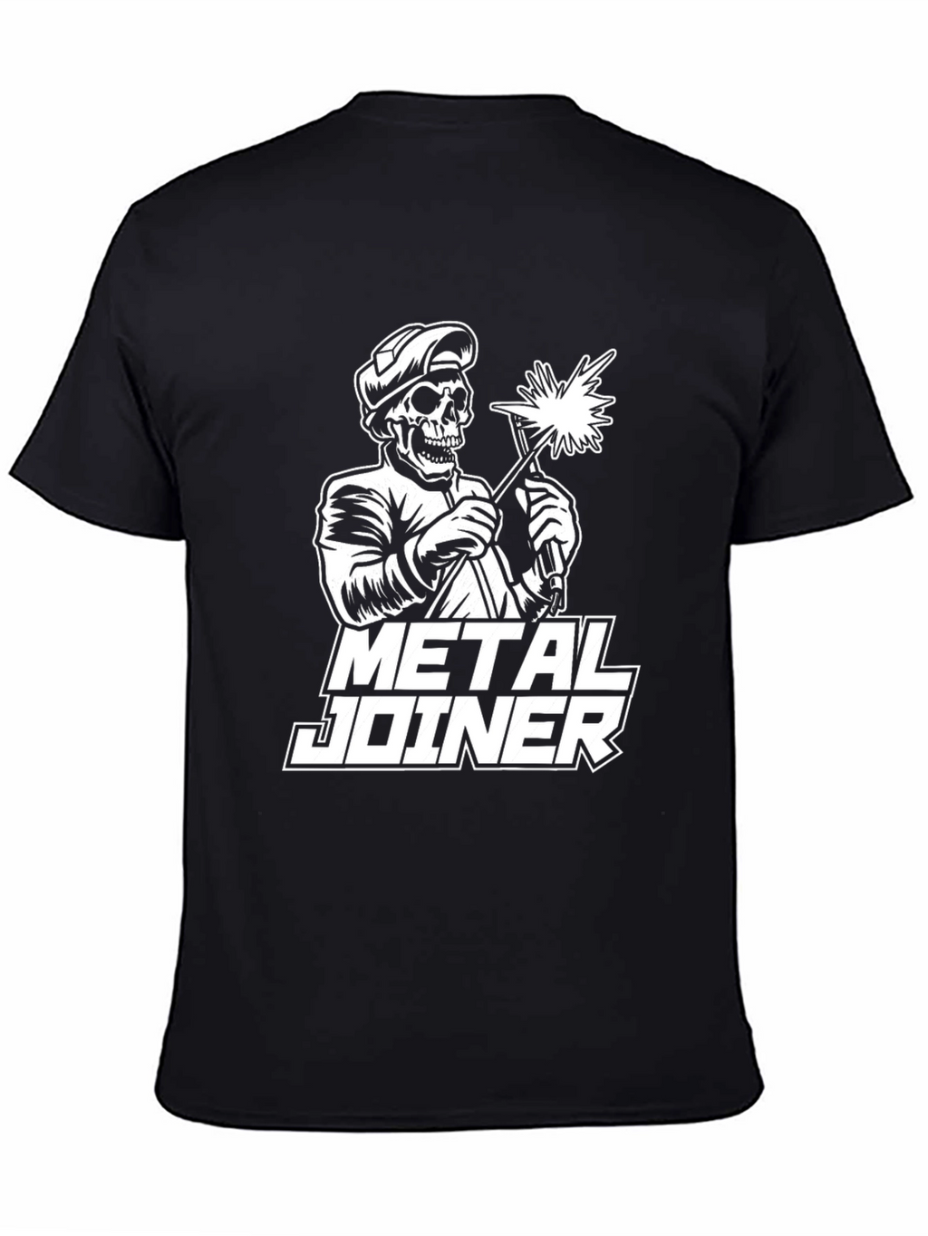 Metal Joiner Skeleton Welder Black T-Shirt