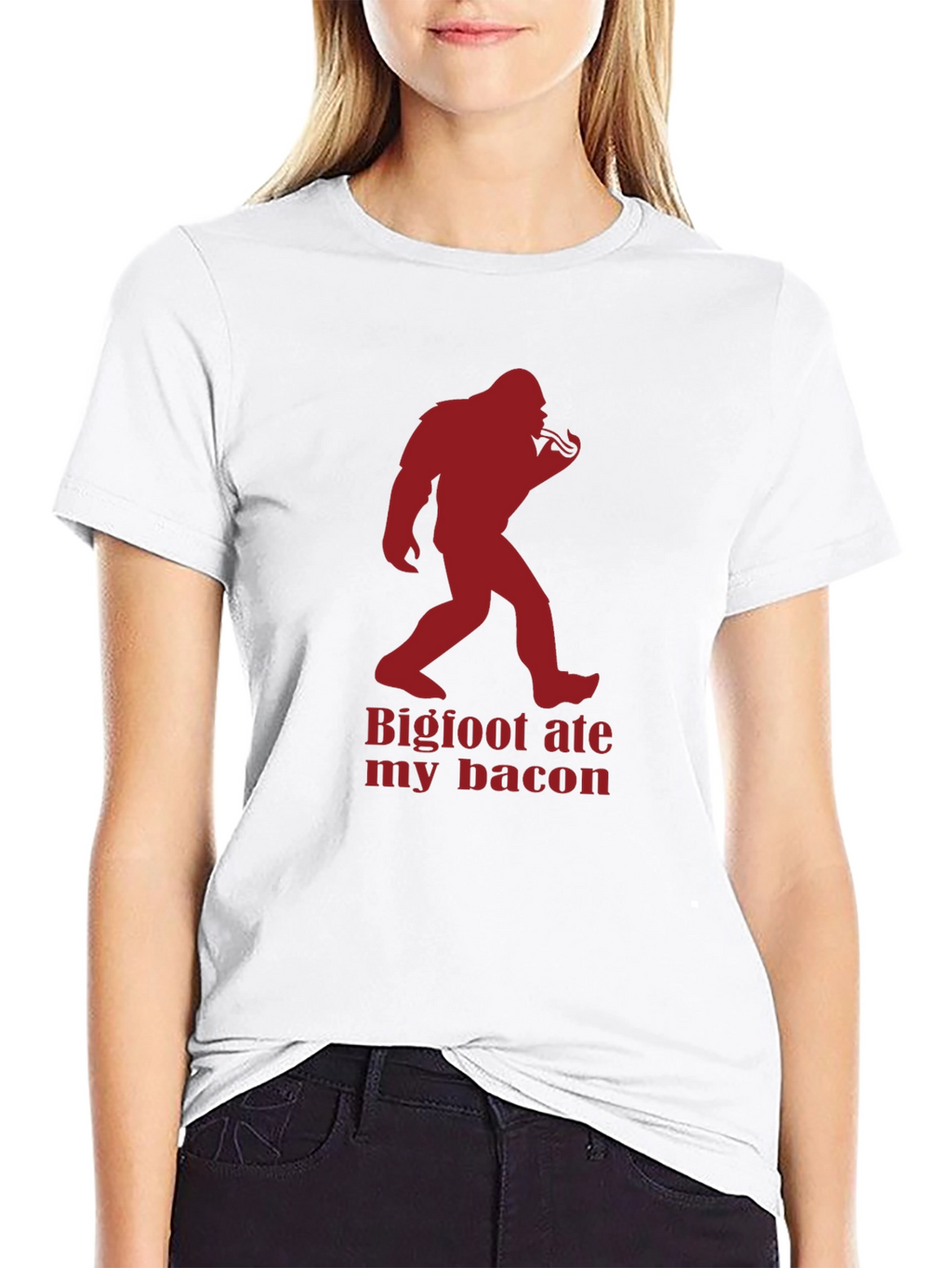 Bigfoot Ate My Bacon Graphic Tee