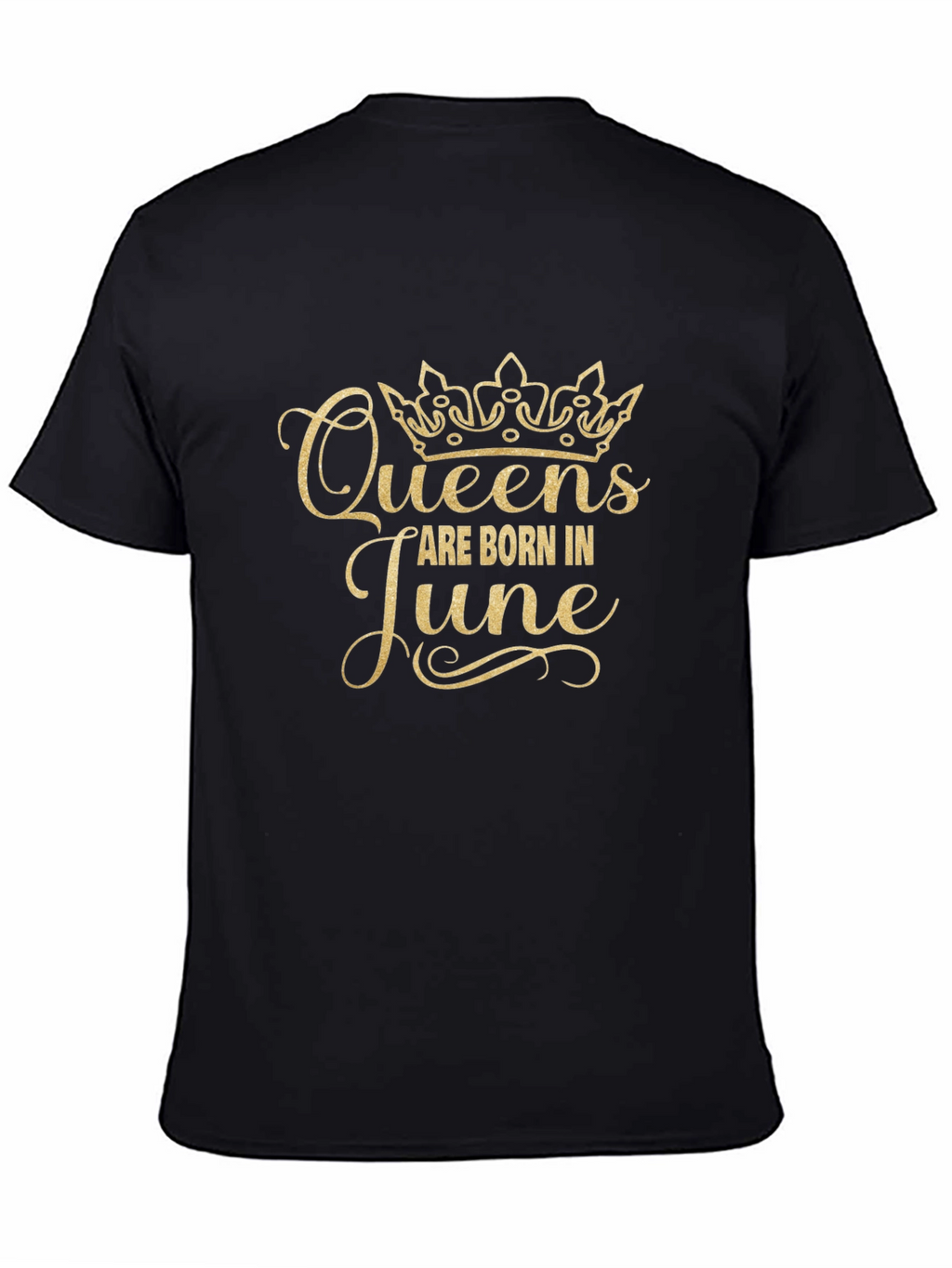 Queens Born in June Black T-Shirt