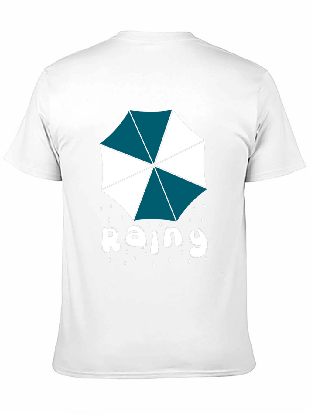 Rainy Day Umbrella Graphic Tee - Stylish Comfort