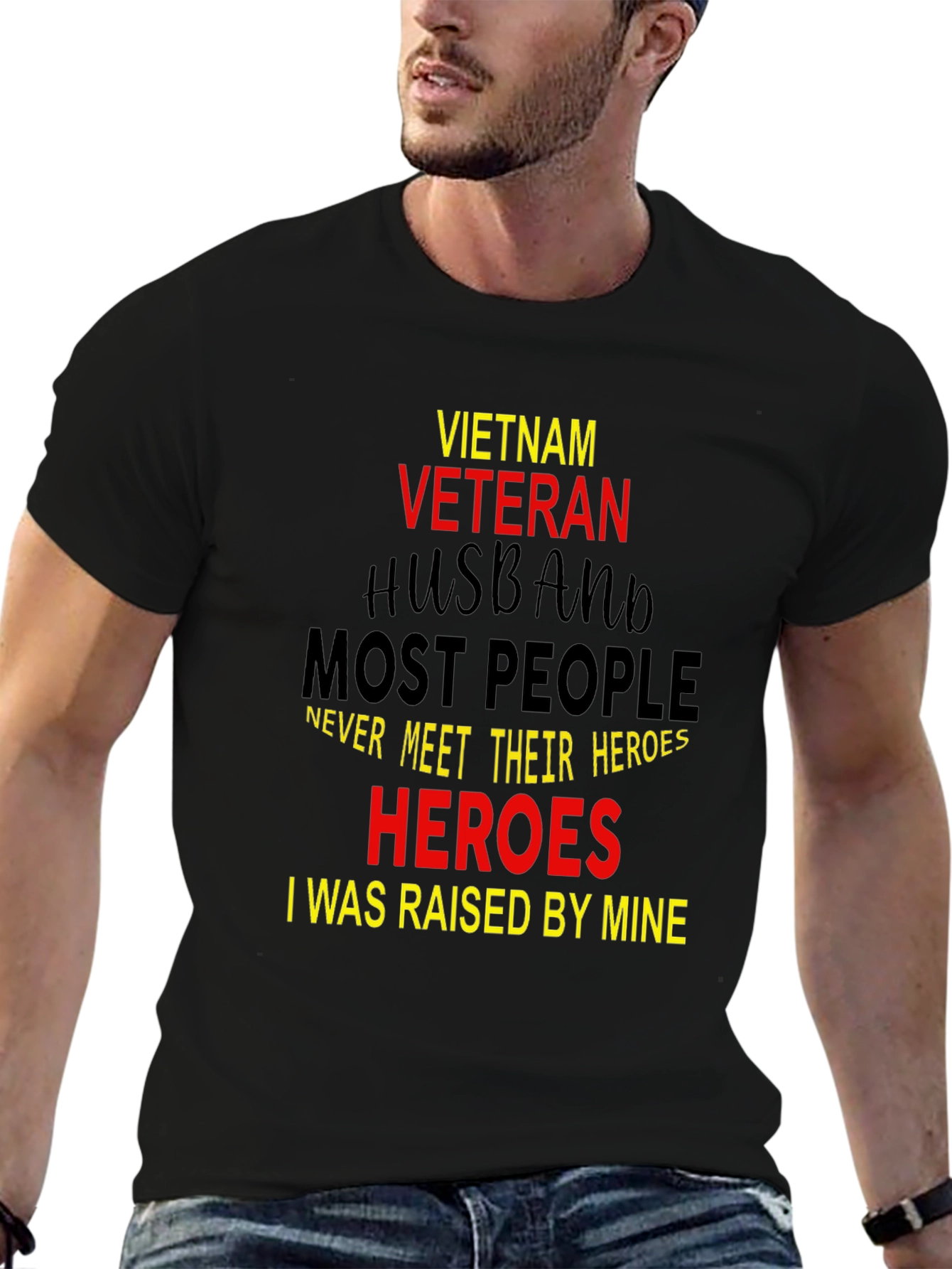 Vietnam Veteran Husband Hero T-Shirt