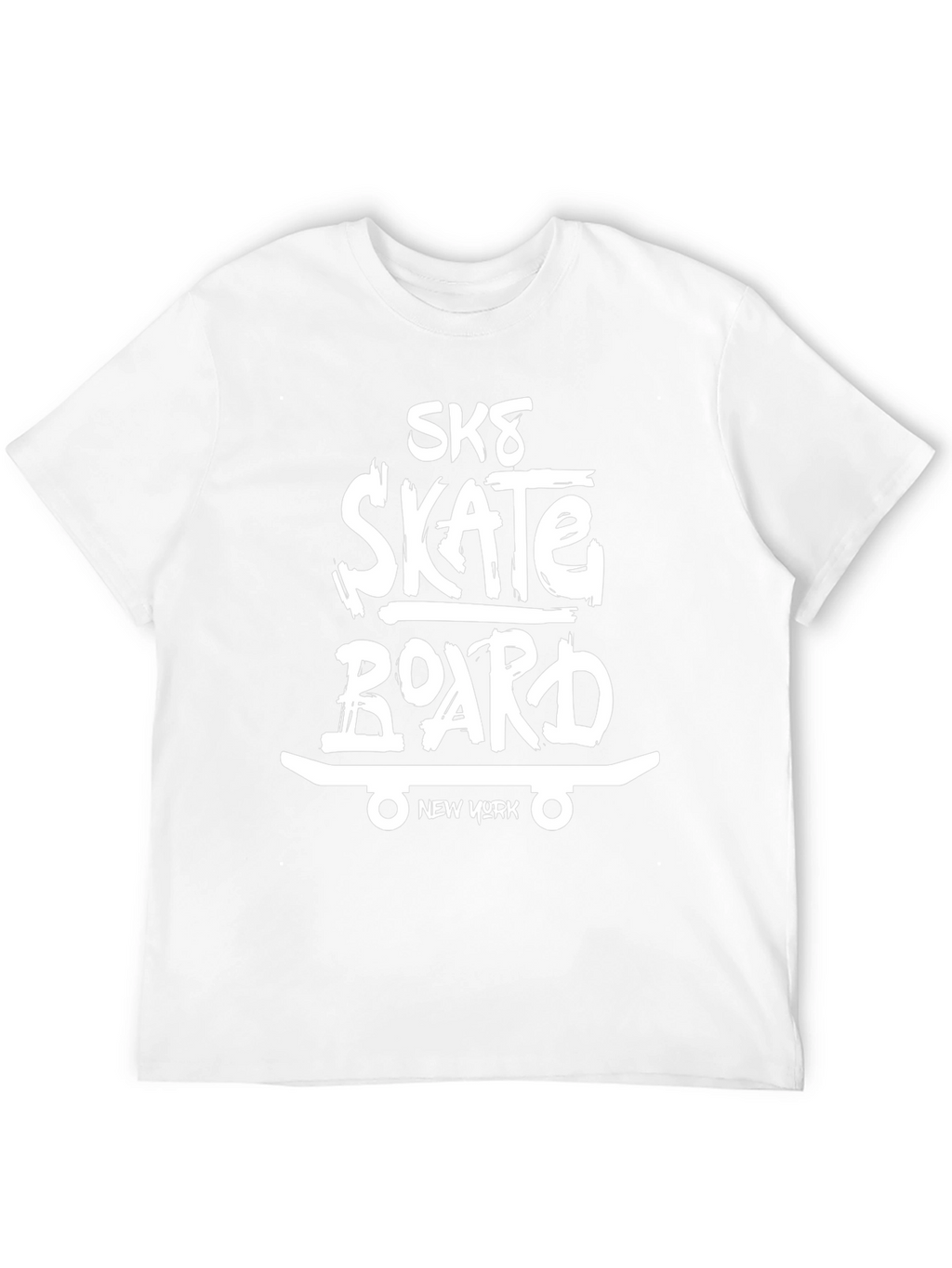 Sk8 Skateboard New York Graphic Tee - Black
