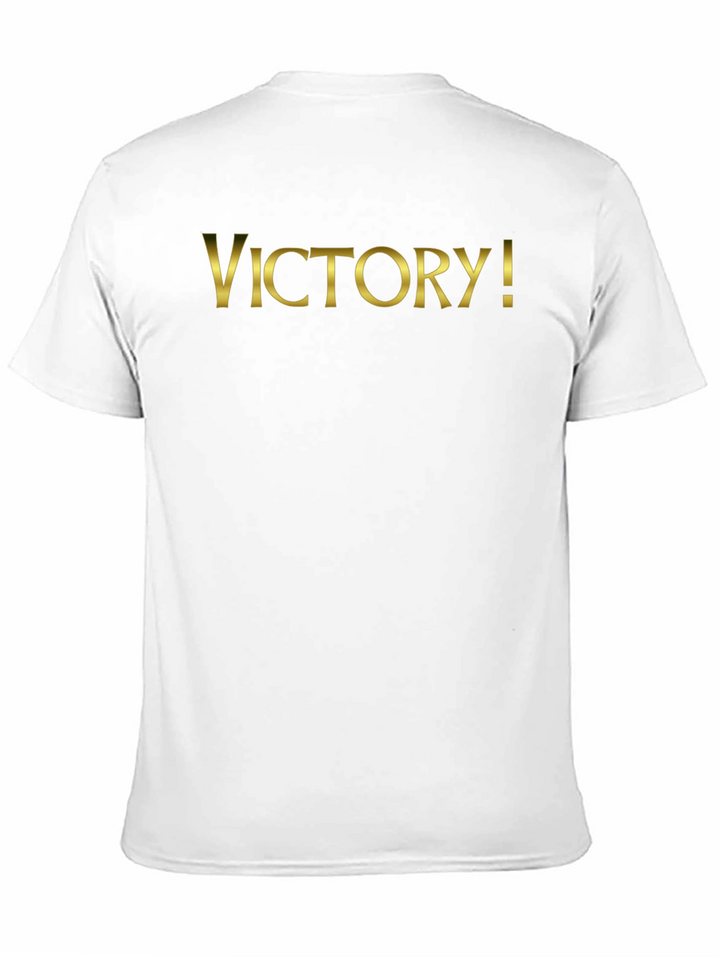 Victory! T-Shirt - Gold Lettering on Black
