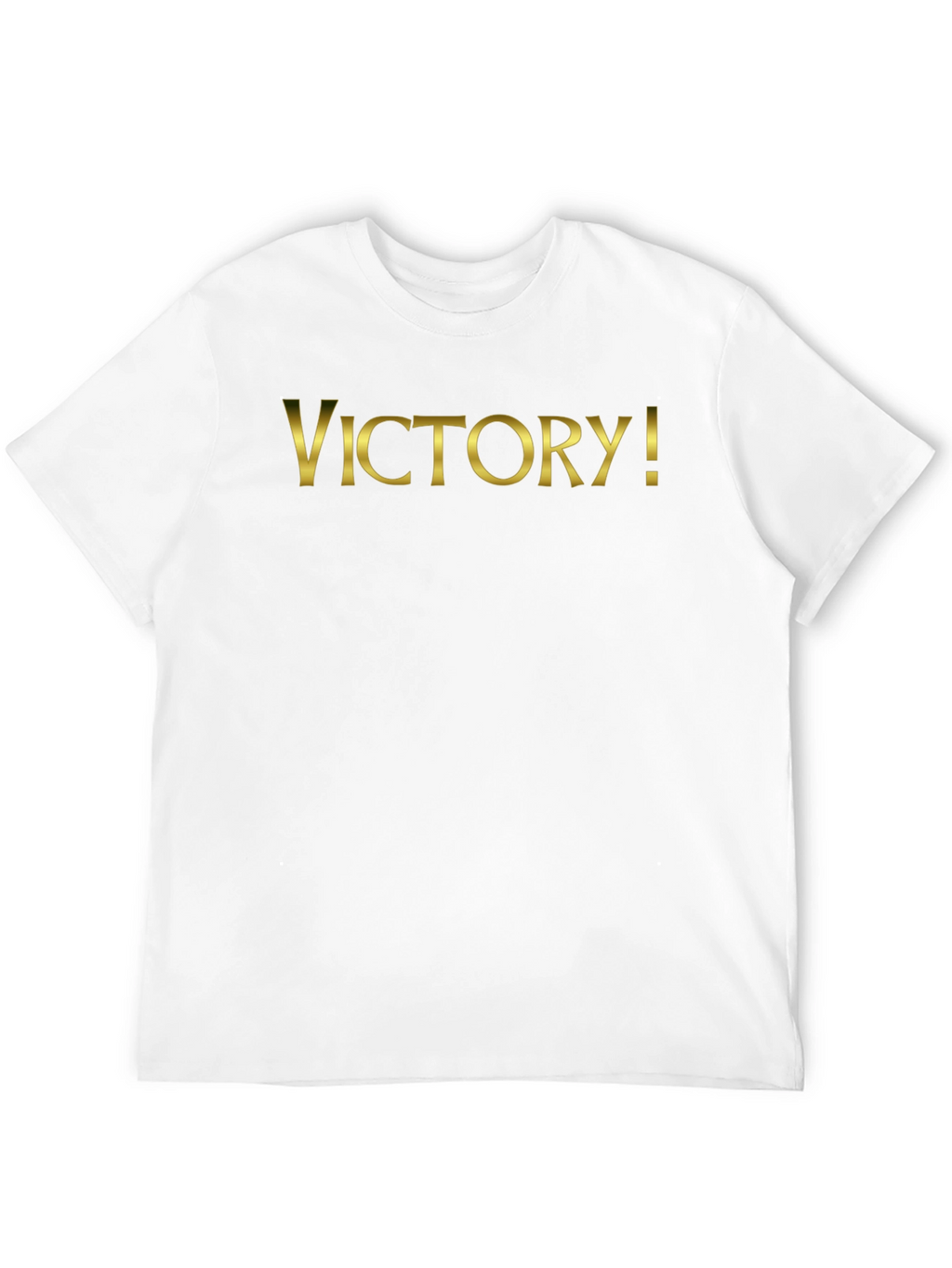 Victory! T-Shirt - Gold Lettering on Black