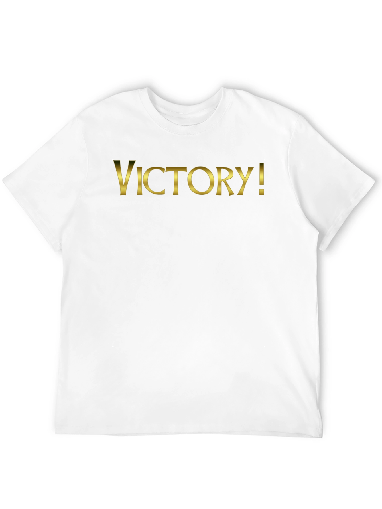 Victory! T-Shirt - Gold Lettering on Black