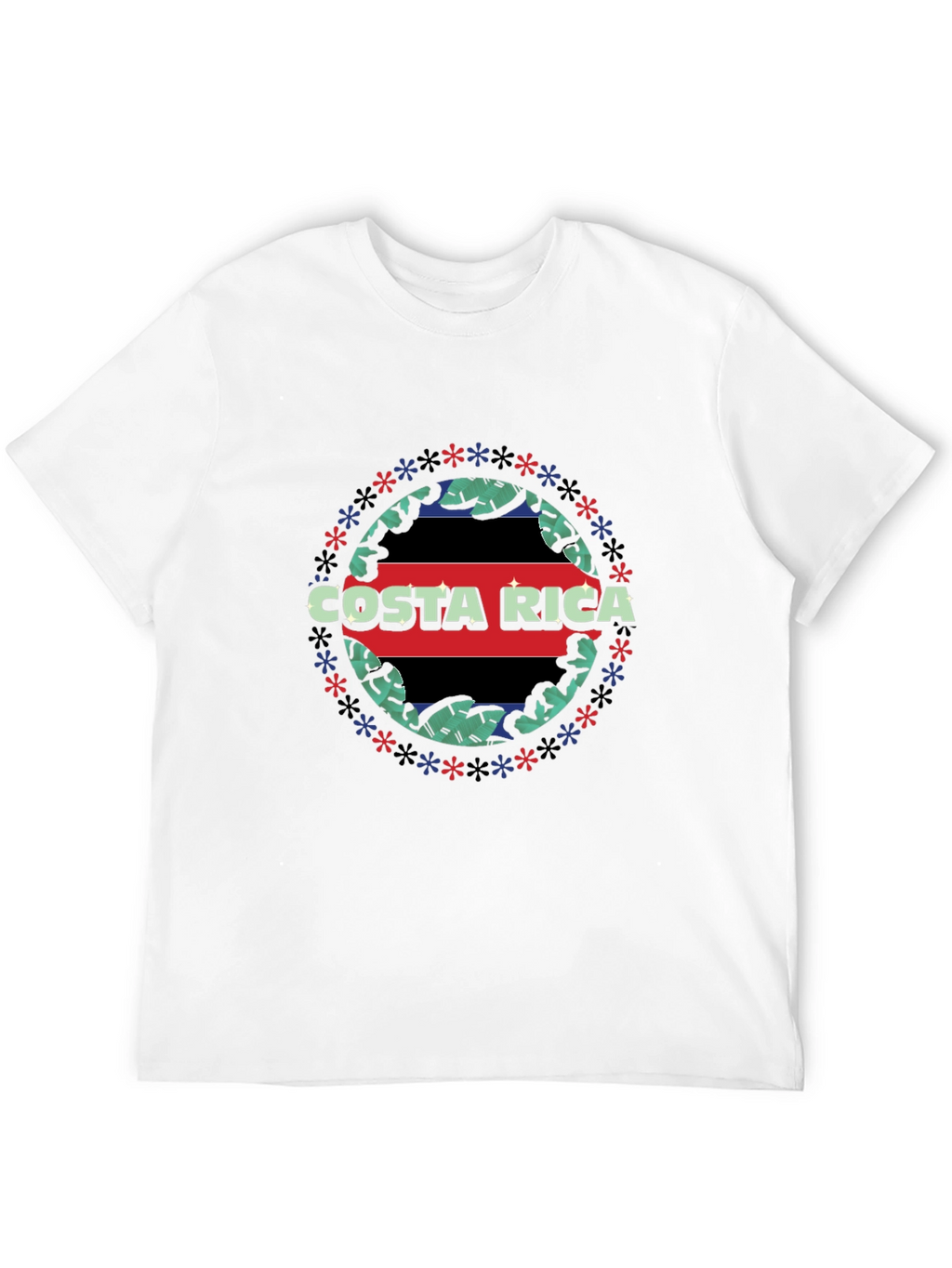 Costa Rica Flag Graphic T-Shirt