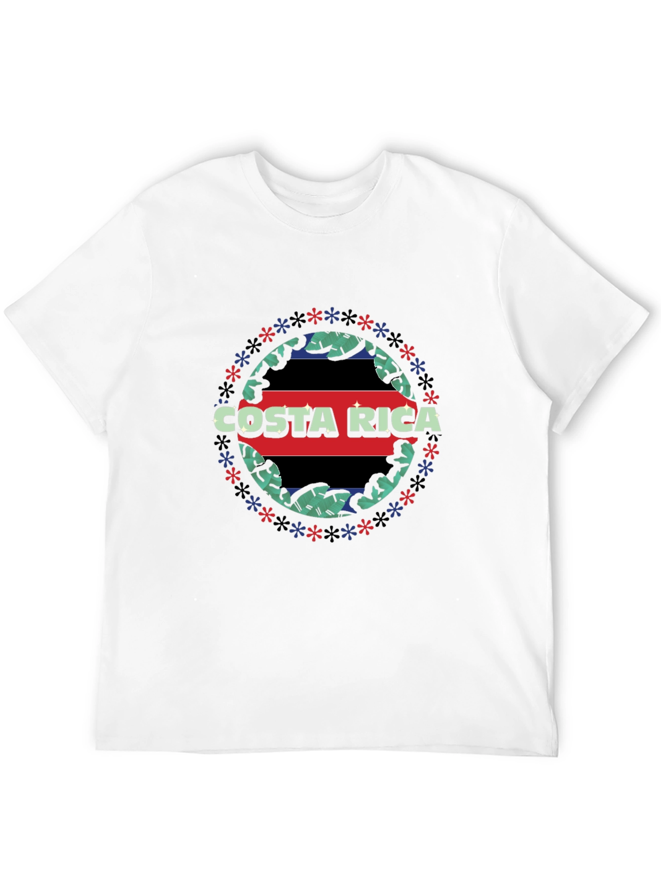 Costa Rica Flag Graphic T-Shirt