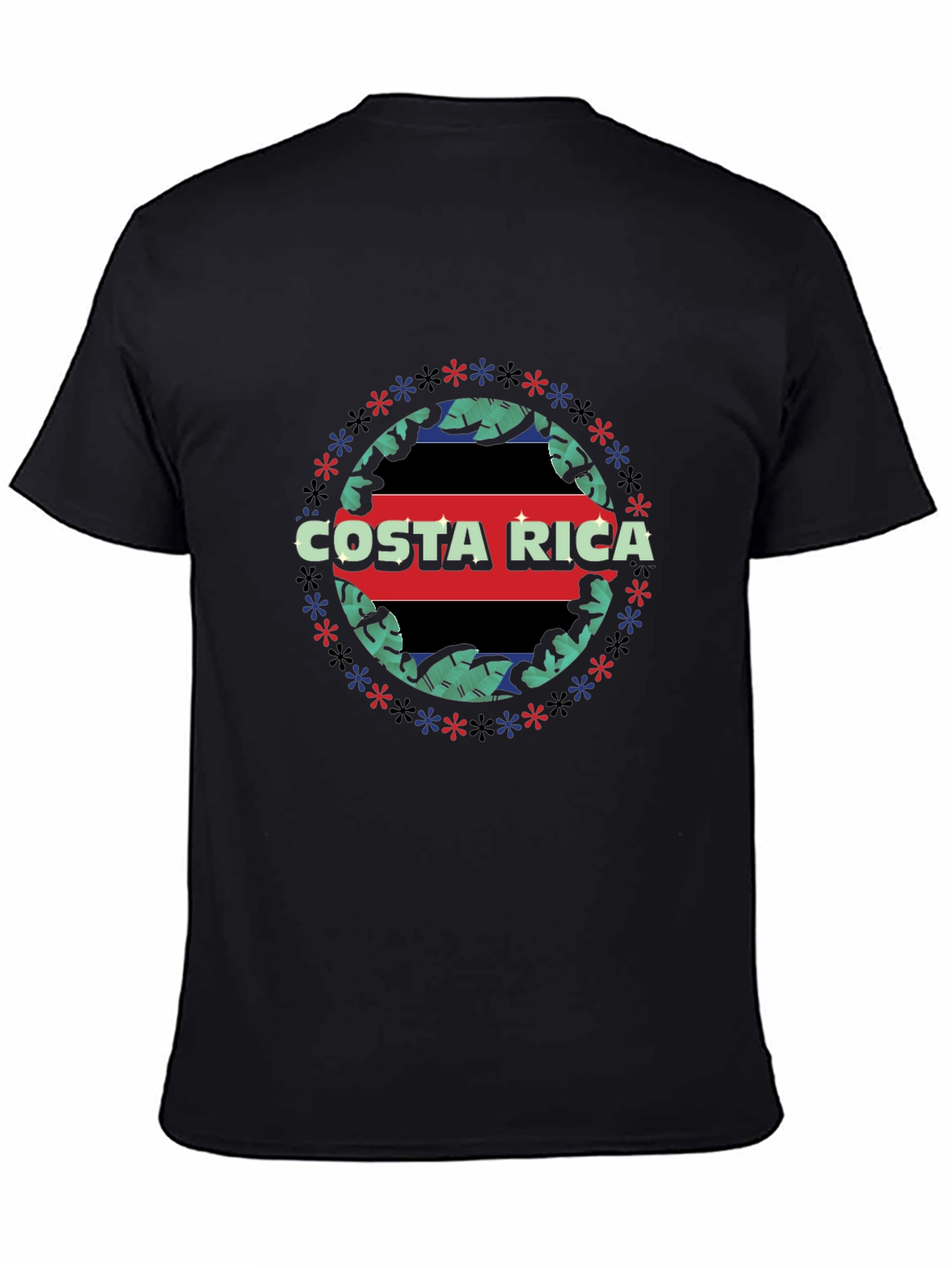 Costa Rica Flag Graphic T-Shirt