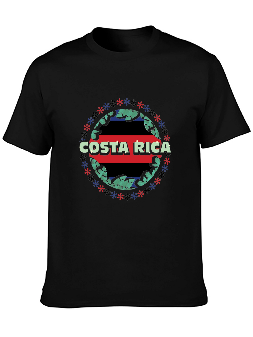 Costa Rica Flag Graphic T-Shirt
