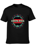 Costa Rica Flag Graphic T-Shirt