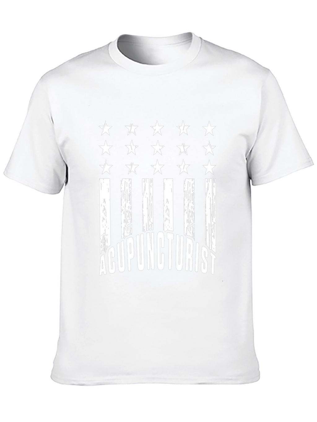 Acupuncturist Flag T-Shirt - Black Cotton Tee