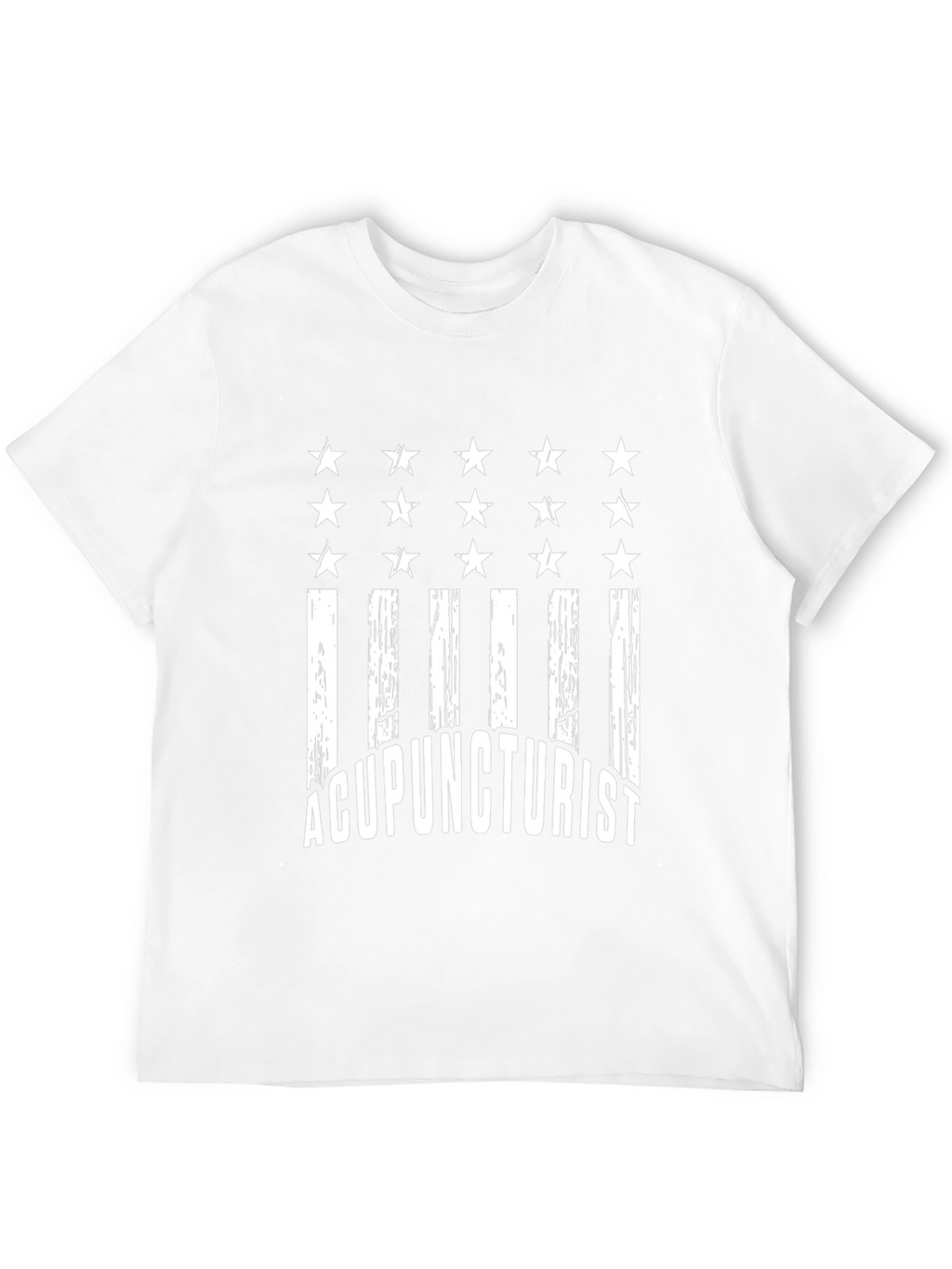 Acupuncturist Flag T-Shirt - Black Cotton Tee