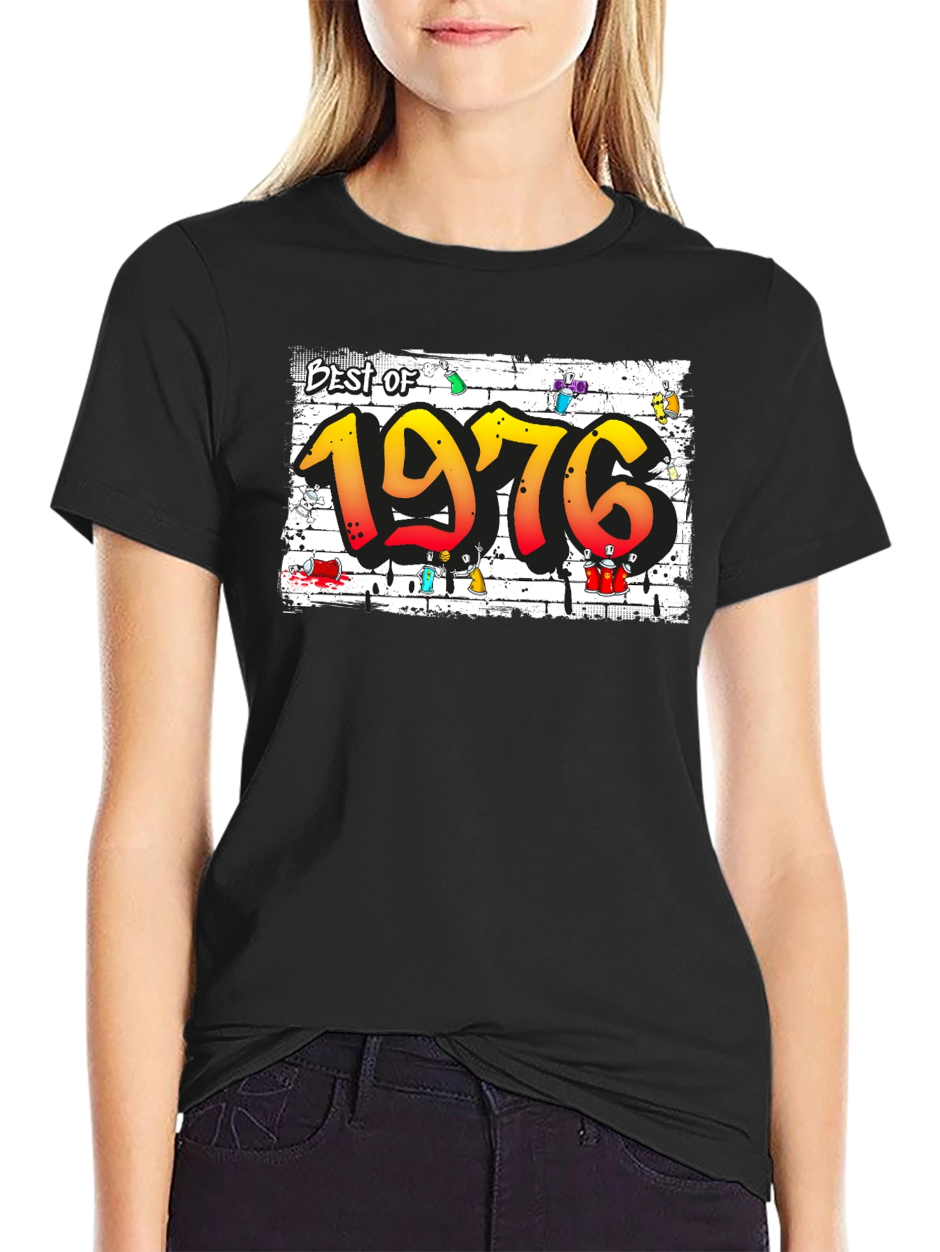 Best of 1976 T-Shirt Graffiti Style Tee