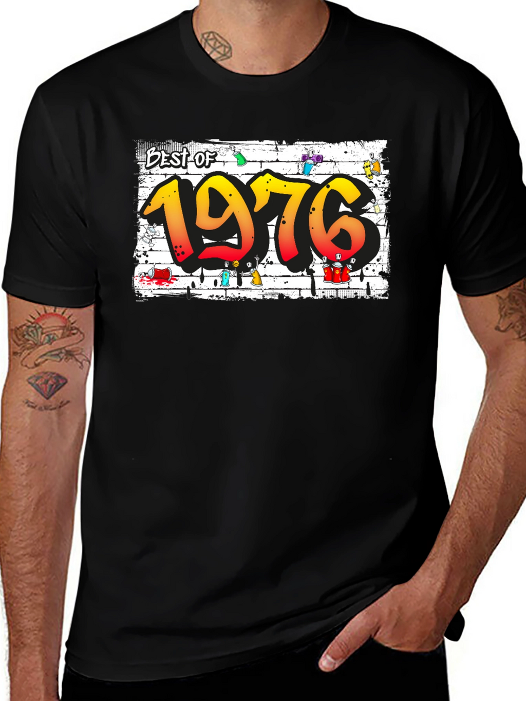 Best of 1976 T-Shirt Graffiti Style Tee
