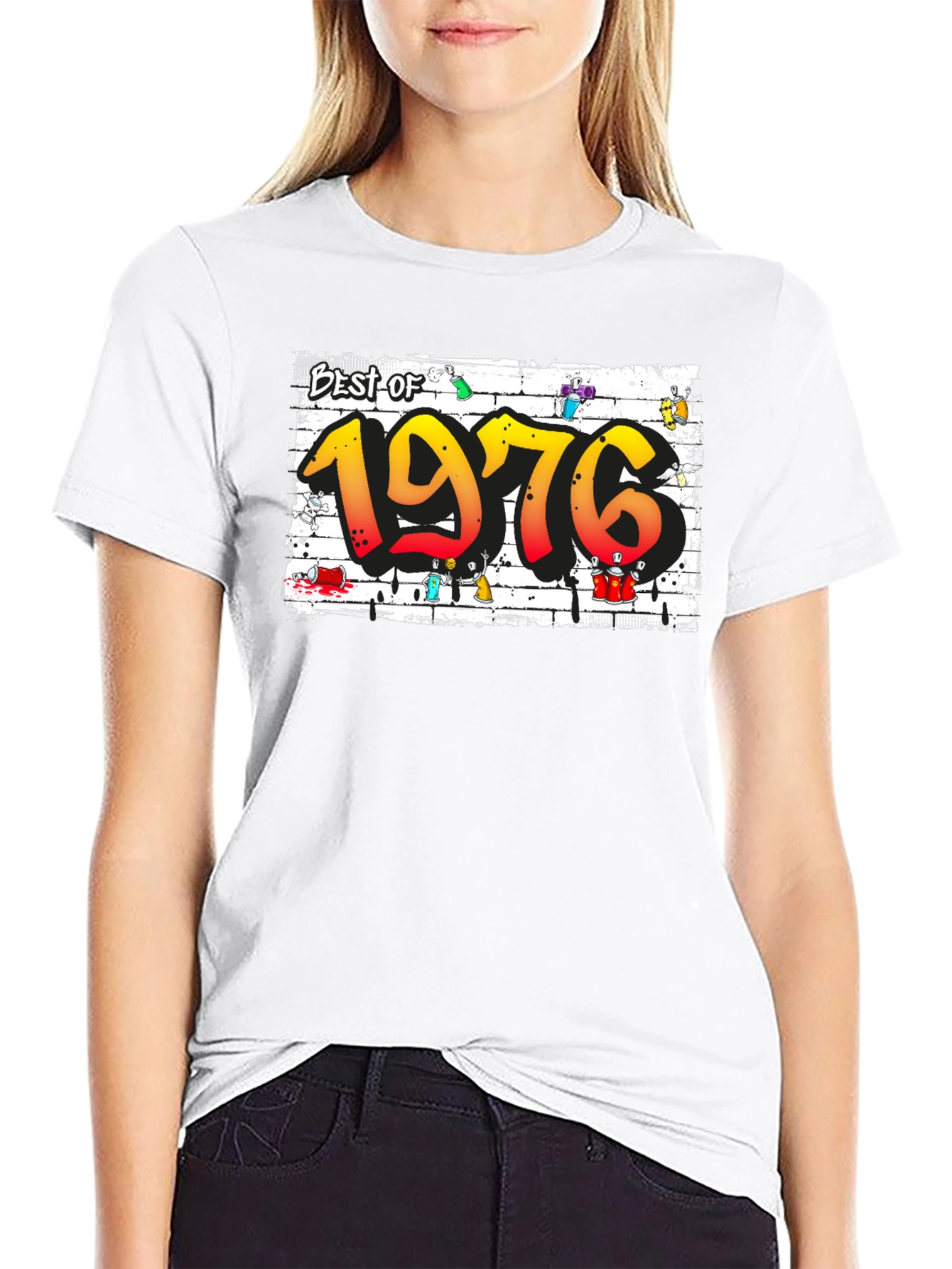 Best of 1976 T-Shirt Graffiti Style Tee