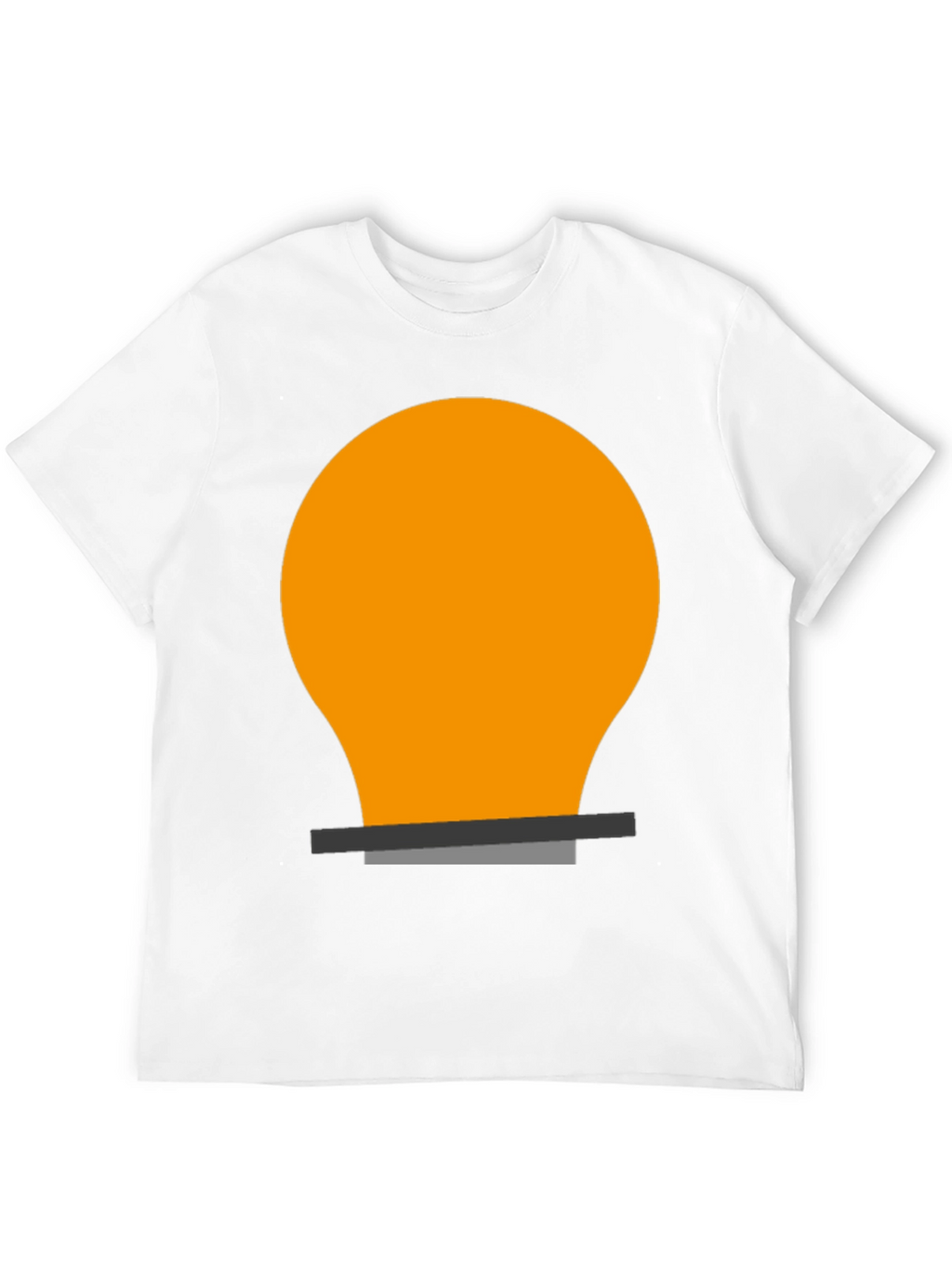 Light Bulb Graphic Tee - Black Cotton Blend