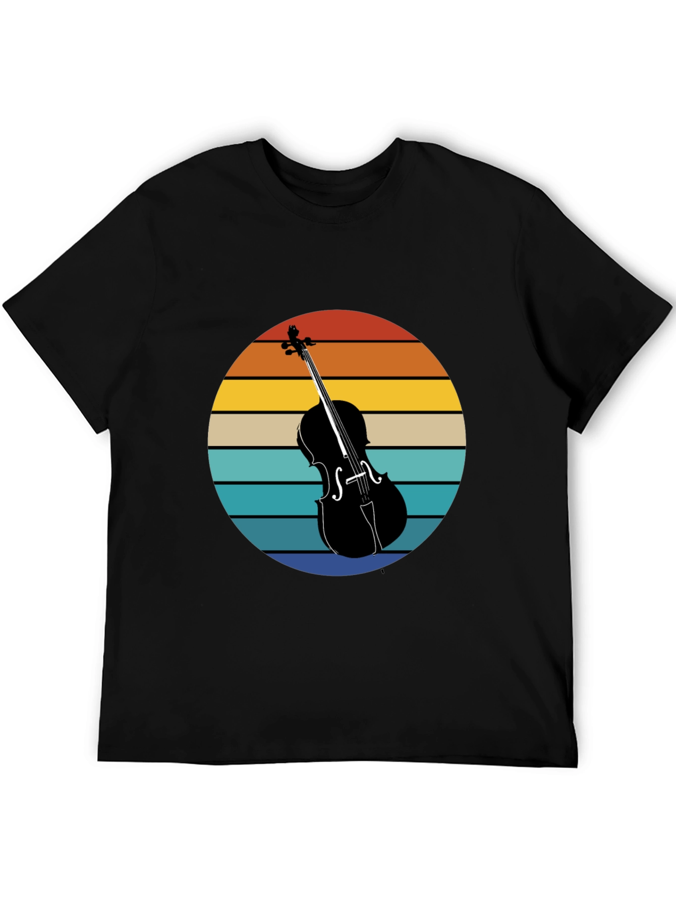 Vintage Sunset Cello Graphic Tee