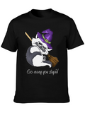 Witch Raccoon T-Shirt - Go Away You Stupid