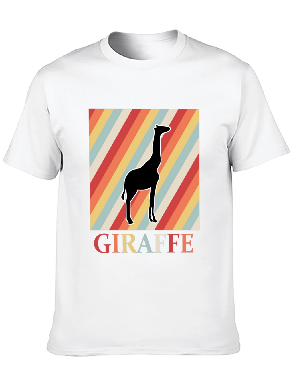 Retro Giraffe Graphic Tee - Classic Comfort