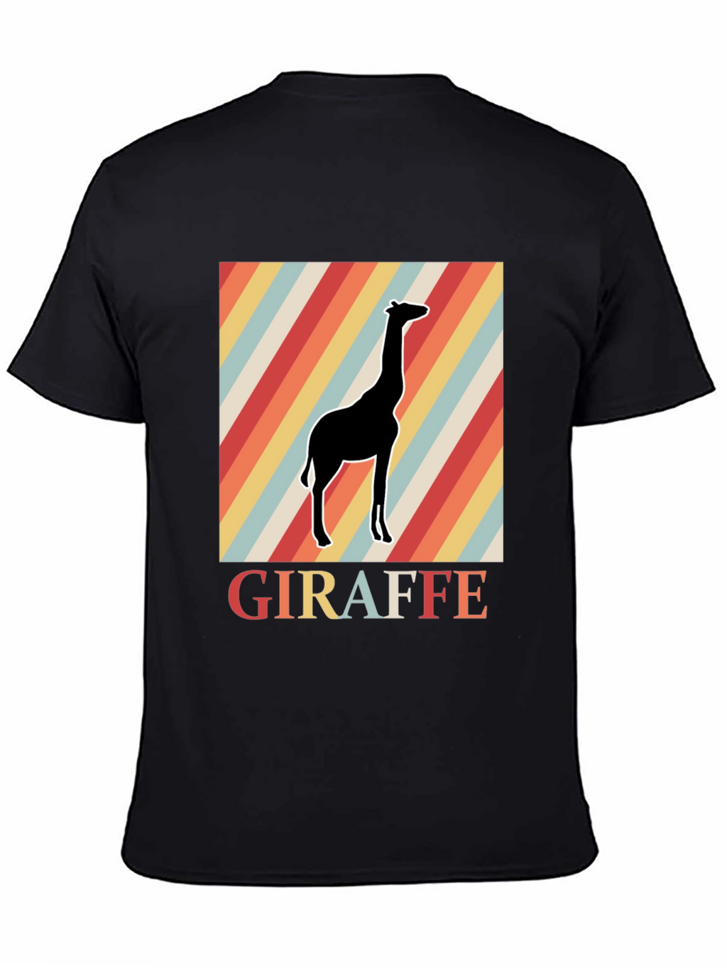 Retro Giraffe Graphic Tee - Classic Comfort