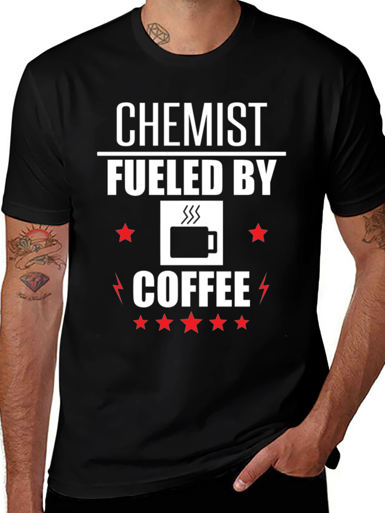 Chemist Fueled By Coffee Graphic Tee