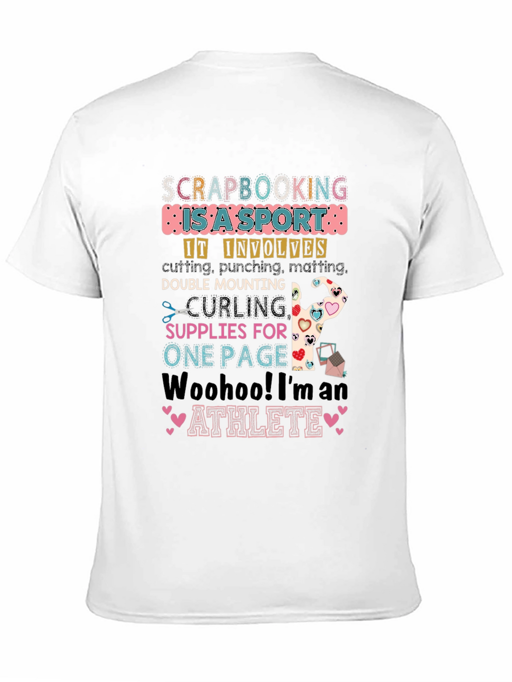 Scrapbooking Athlete Graphic Tee