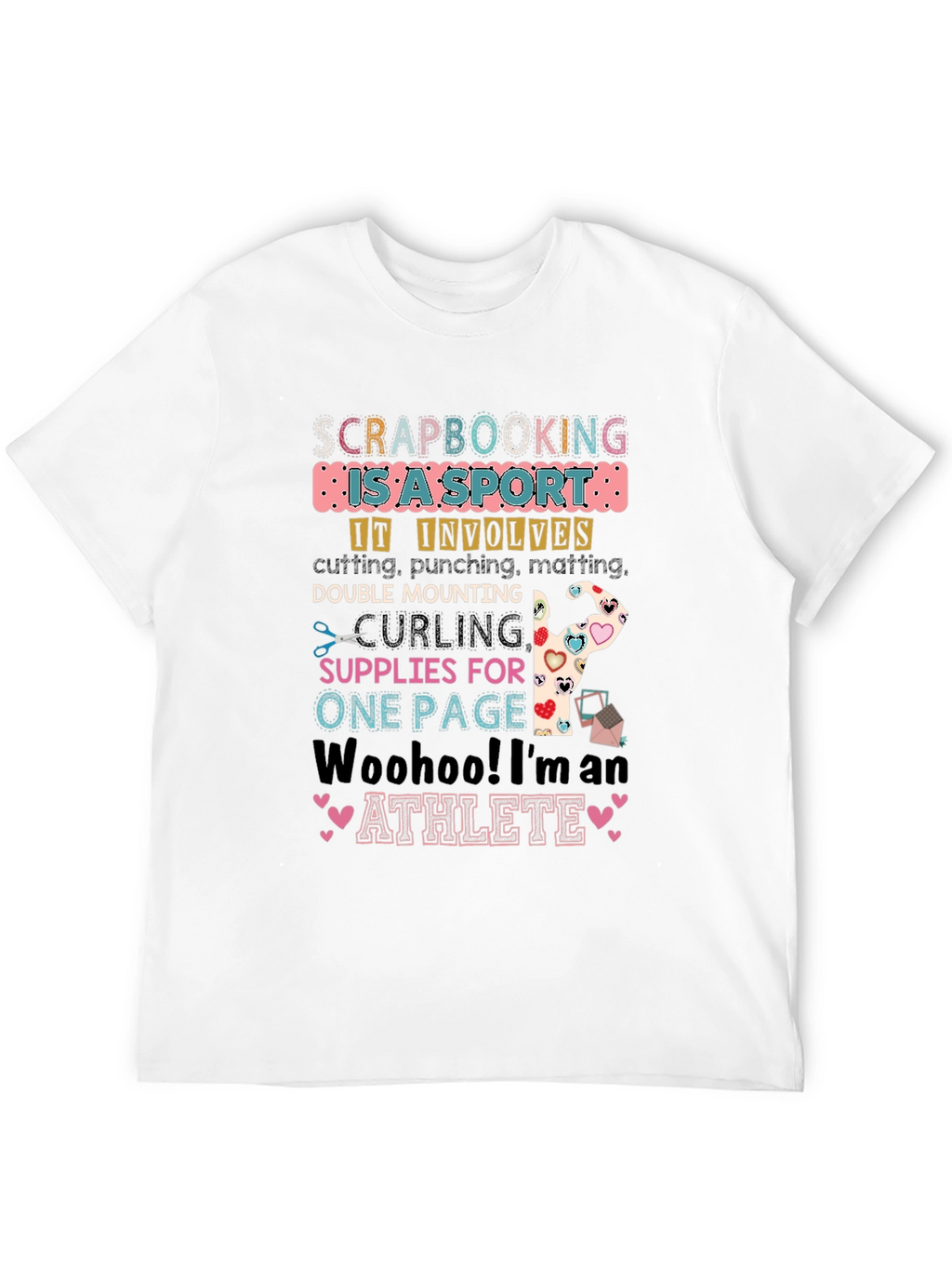 Scrapbooking Athlete Graphic Tee
