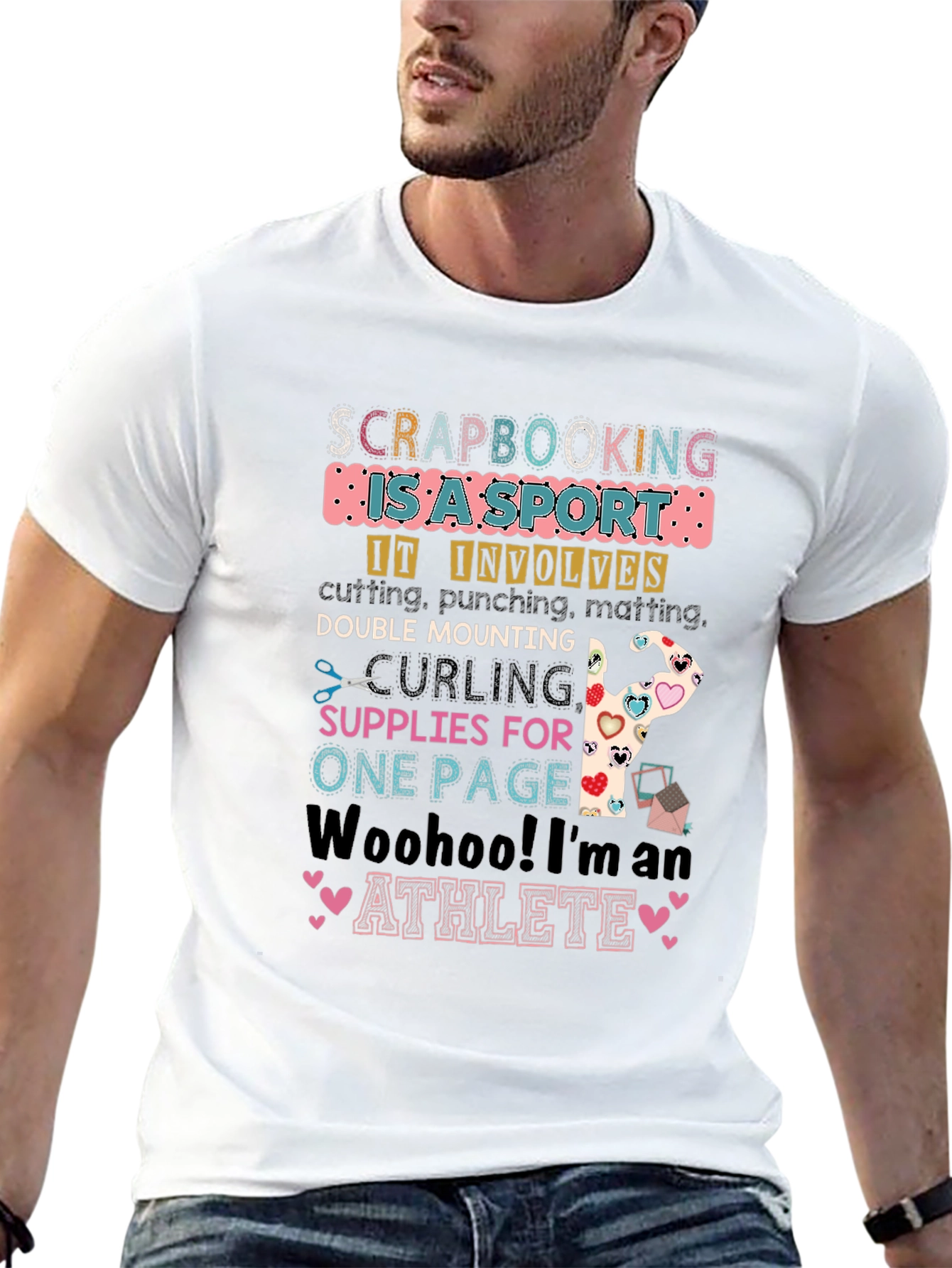 Scrapbooking Athlete Graphic Tee