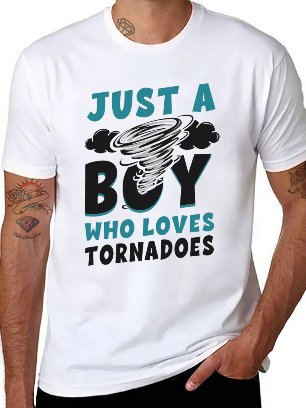 Tornado Lover Graphic T-Shirt - Just A Boy