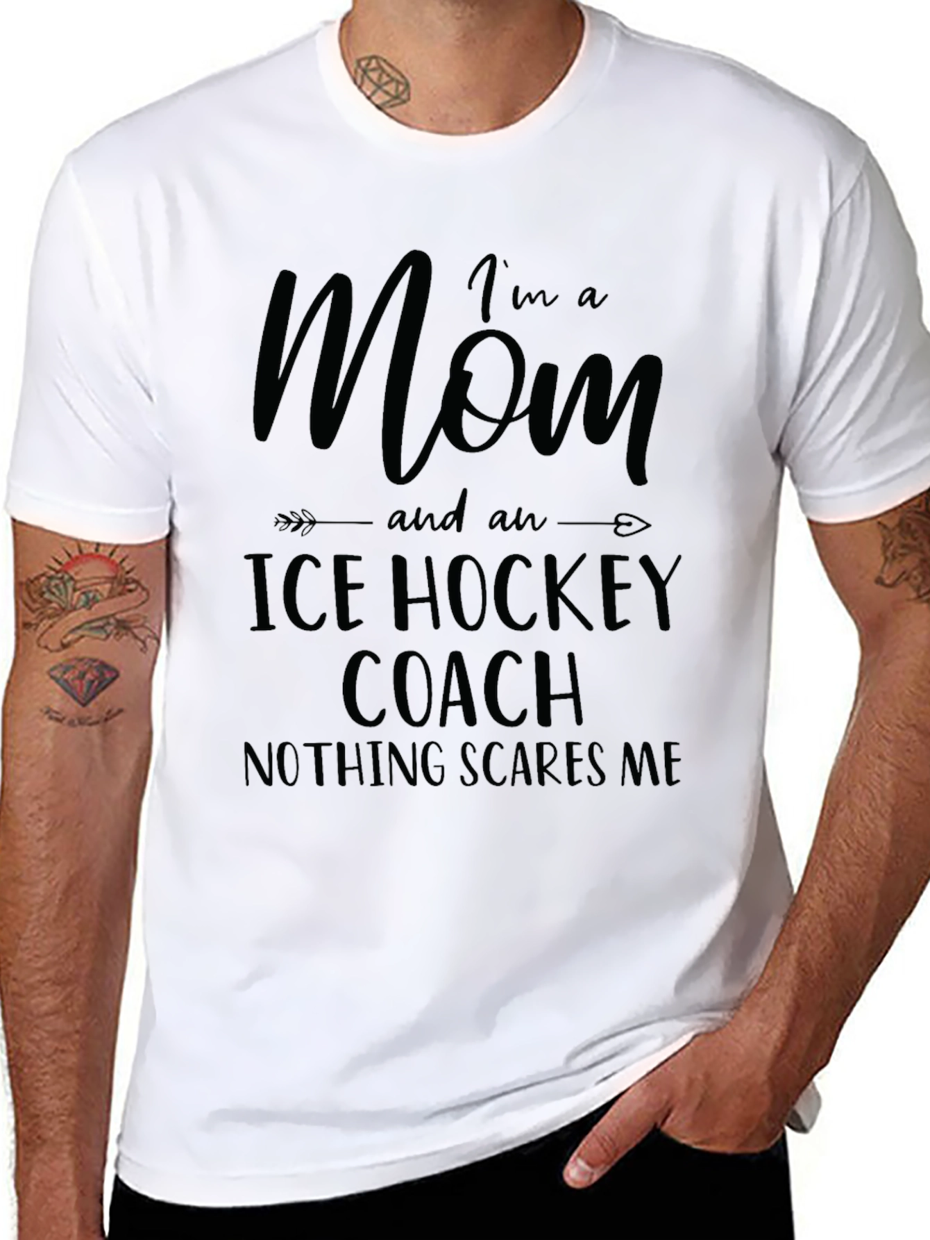 Im A Mom and an Ice Hockey Coach T-Shirt