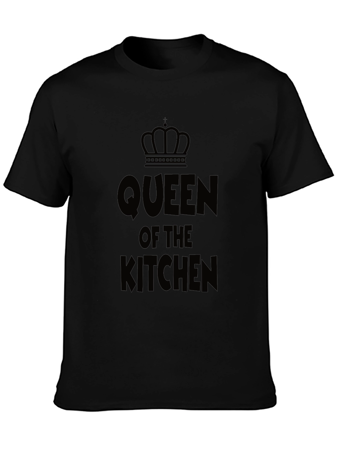 Queen of the Kitchen Black T-Shirt