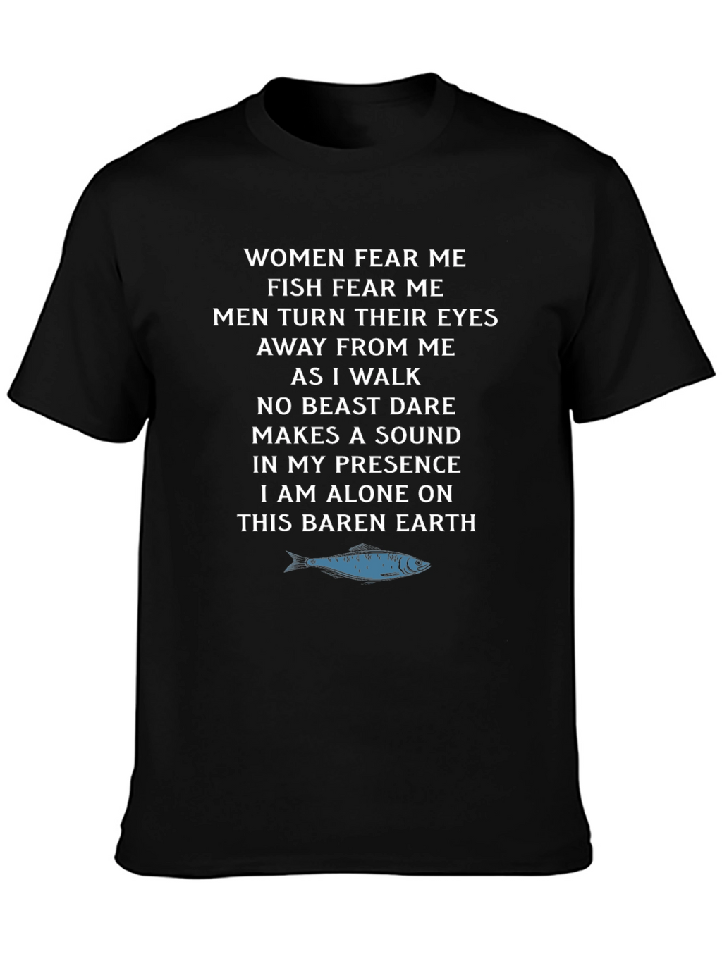 Fear Me Graphic Tee - Sardine T-Shirt