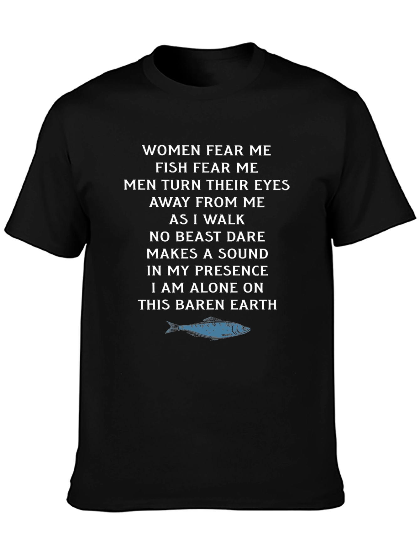 Fear Me Graphic Tee - Sardine T-Shirt
