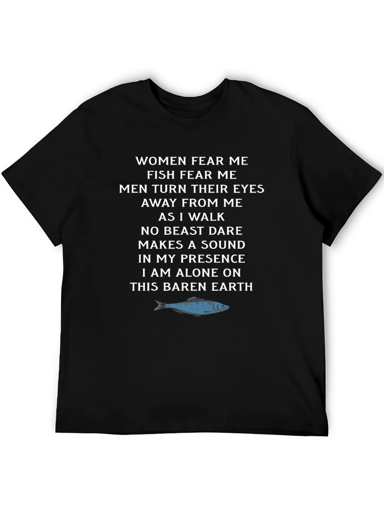 Fear Me Graphic Tee - Sardine T-Shirt