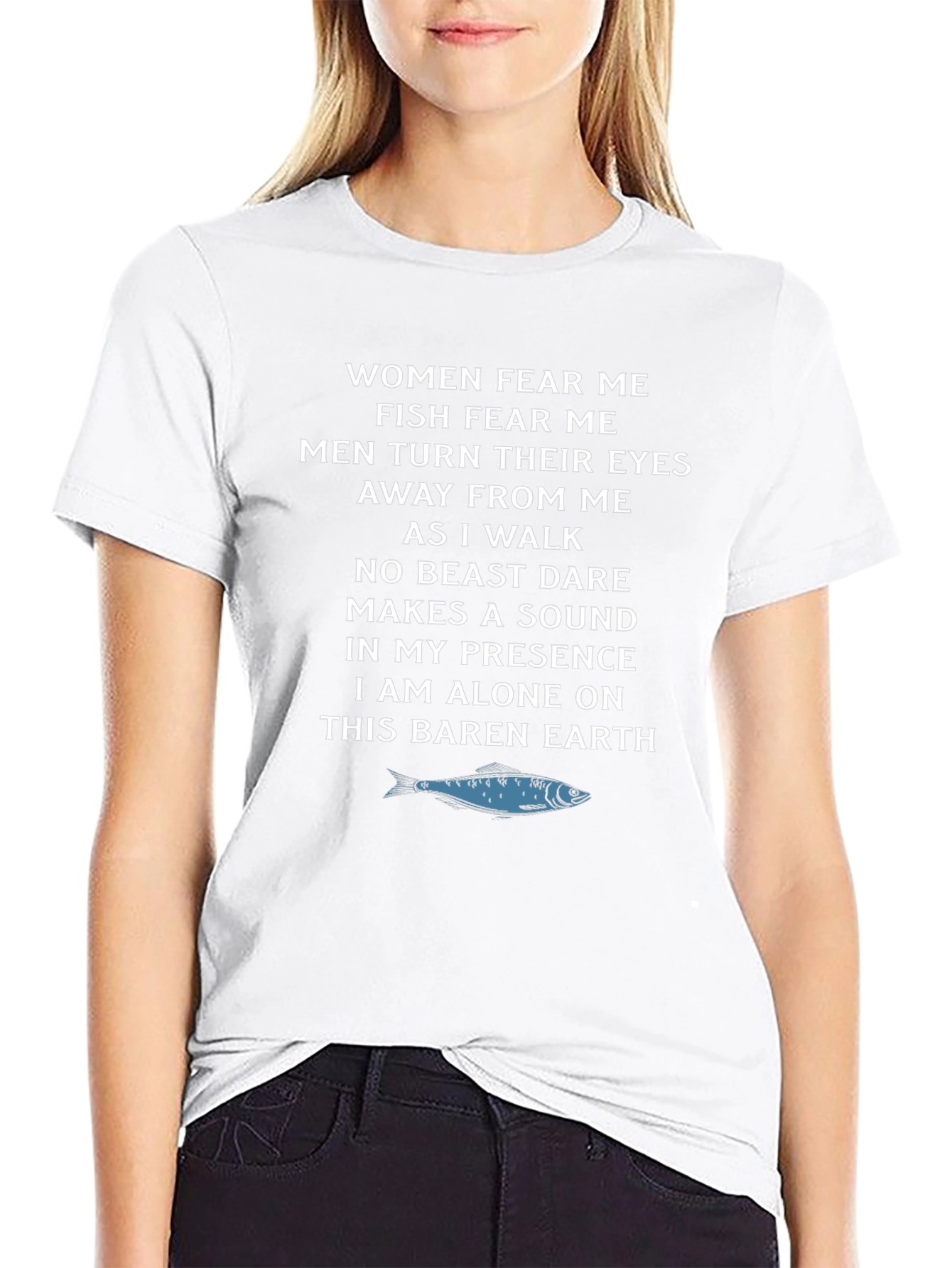 Fear Me Graphic Tee - Sardine T-Shirt