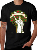 Woman Picking Apples T-Shirt - Nature Art Tee