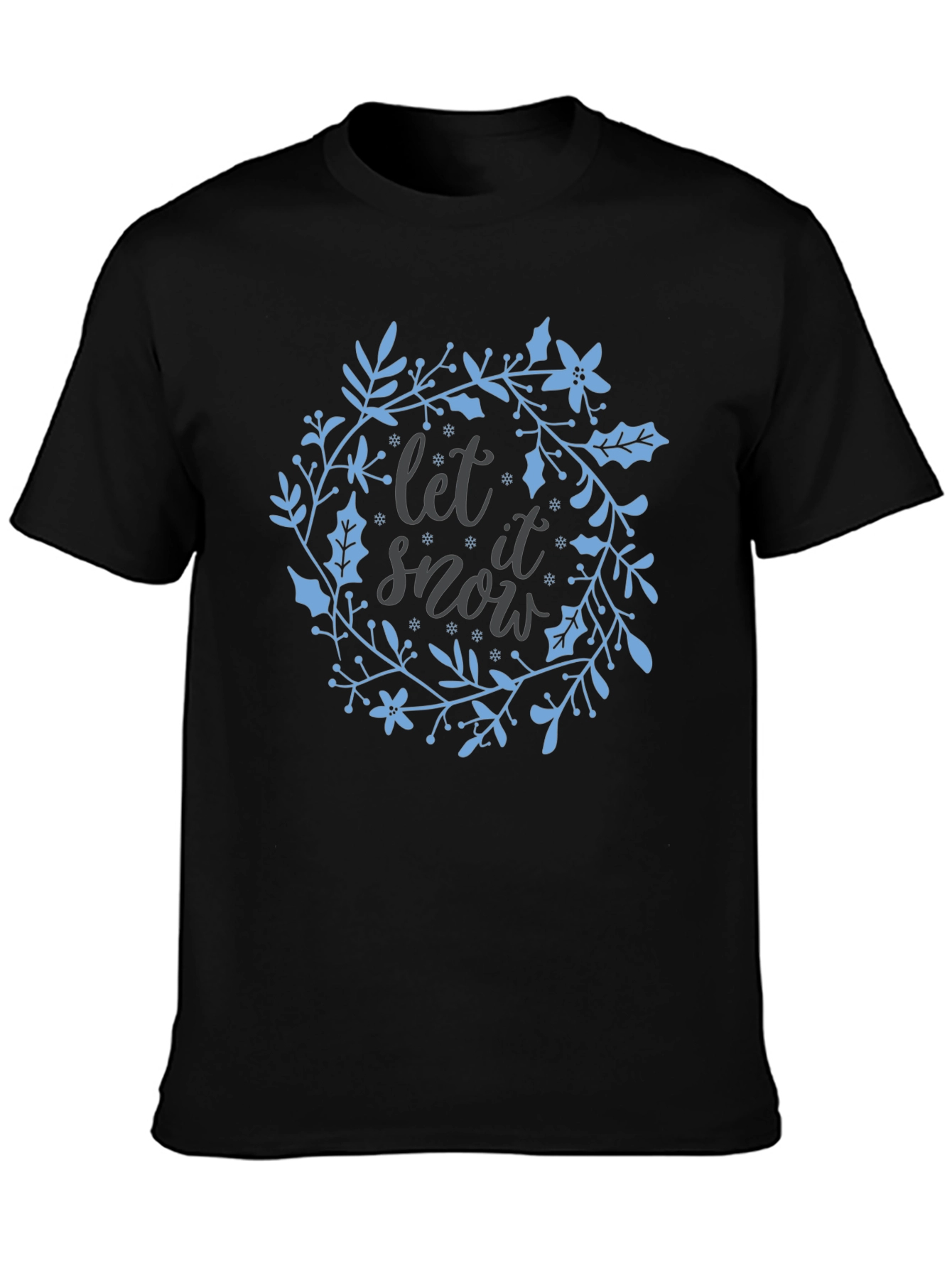 Festive Let it Snow Graphic Tee - Holiday Cheer