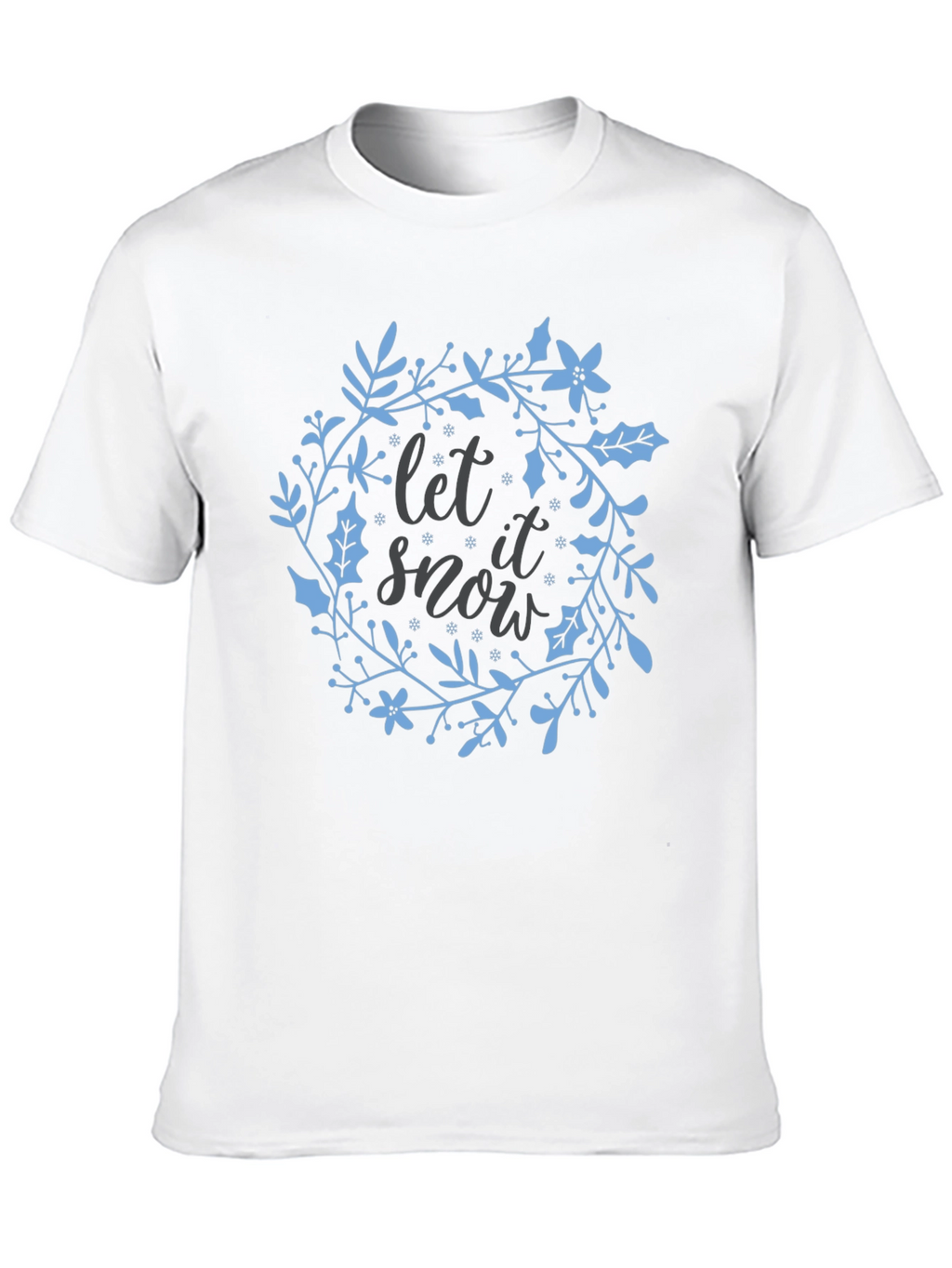 Festive Let it Snow Graphic Tee - Holiday Cheer