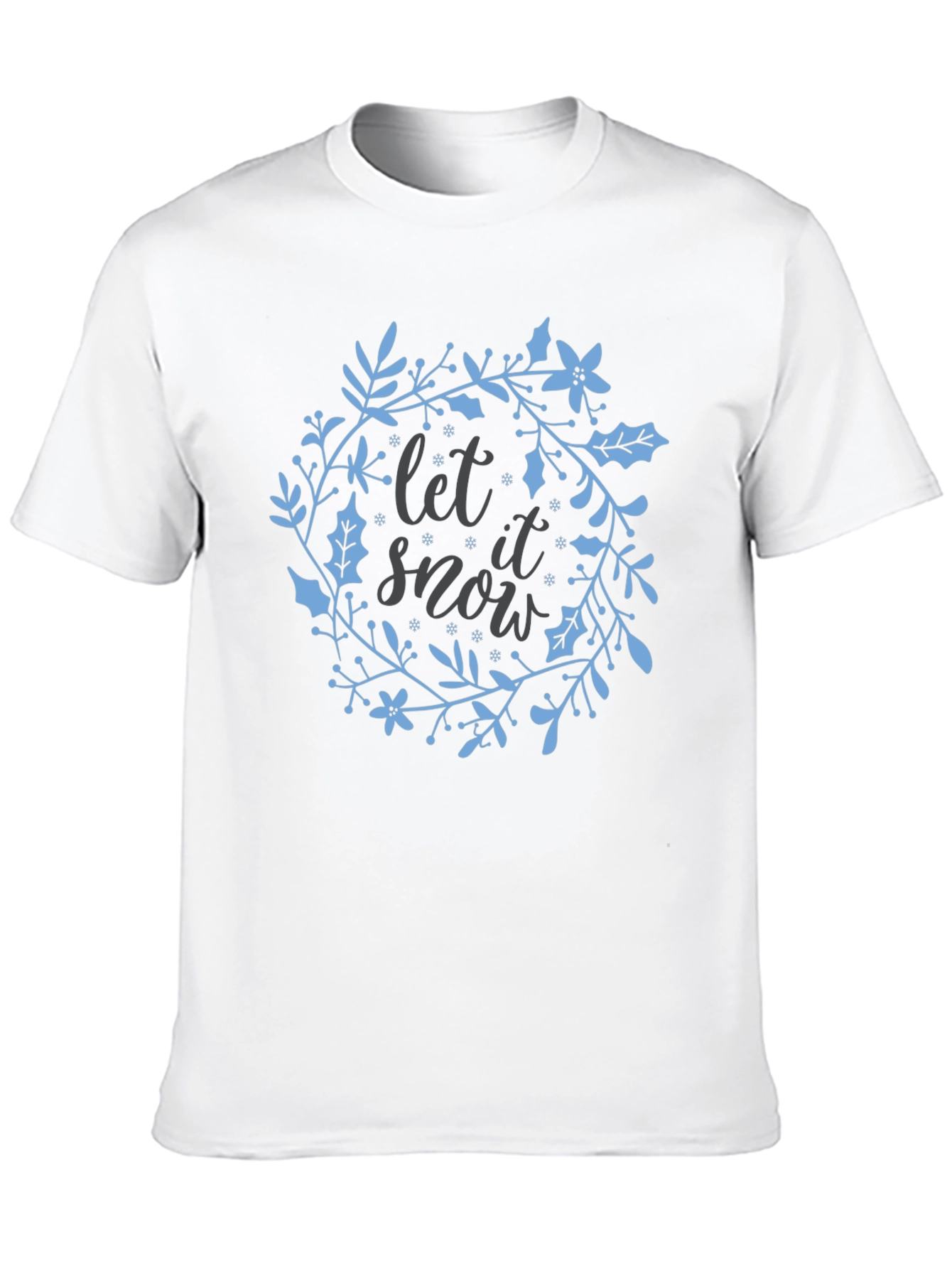 Festive Let it Snow Graphic Tee - Holiday Cheer